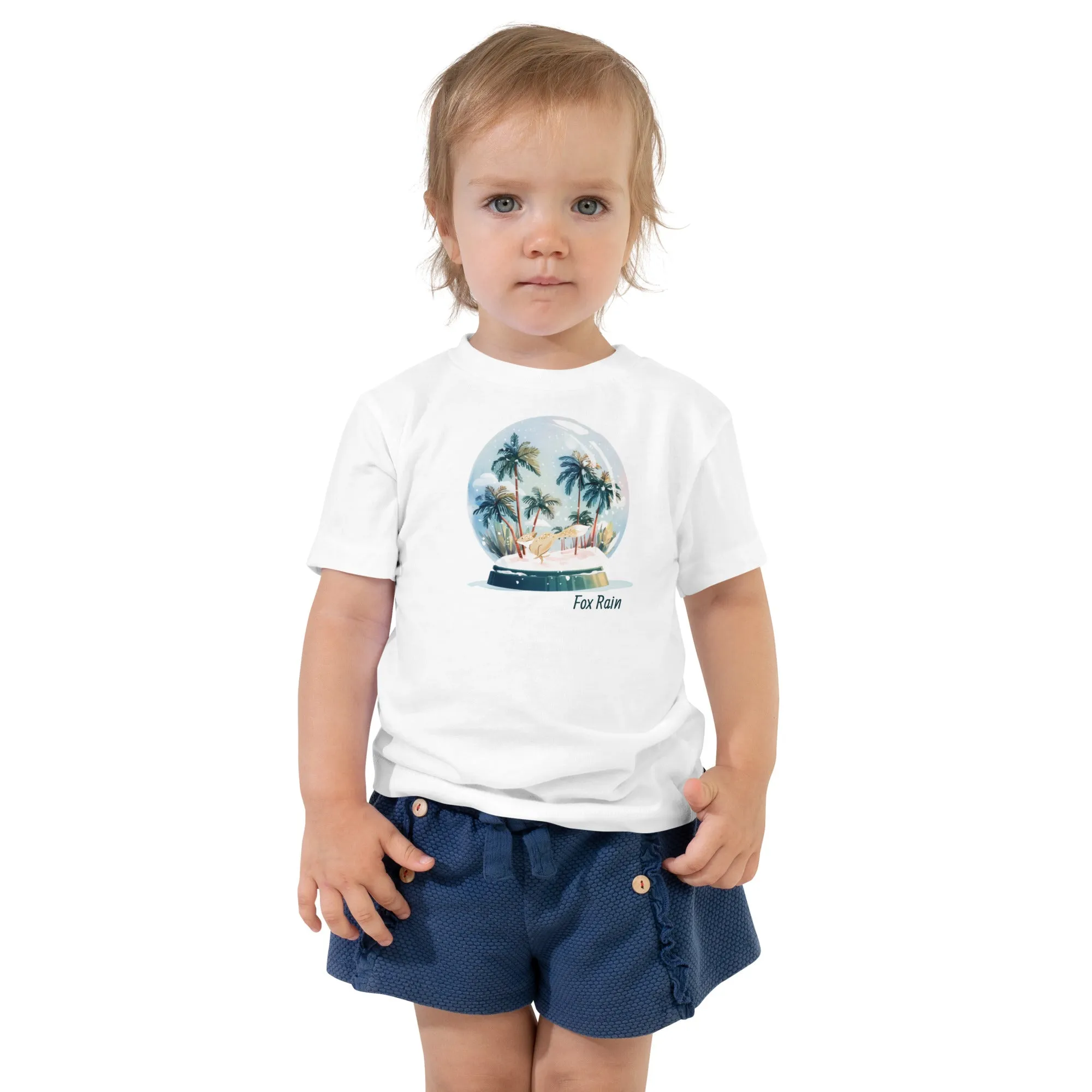 Fox Snow Globe- Toddler Short Sleeve Tee