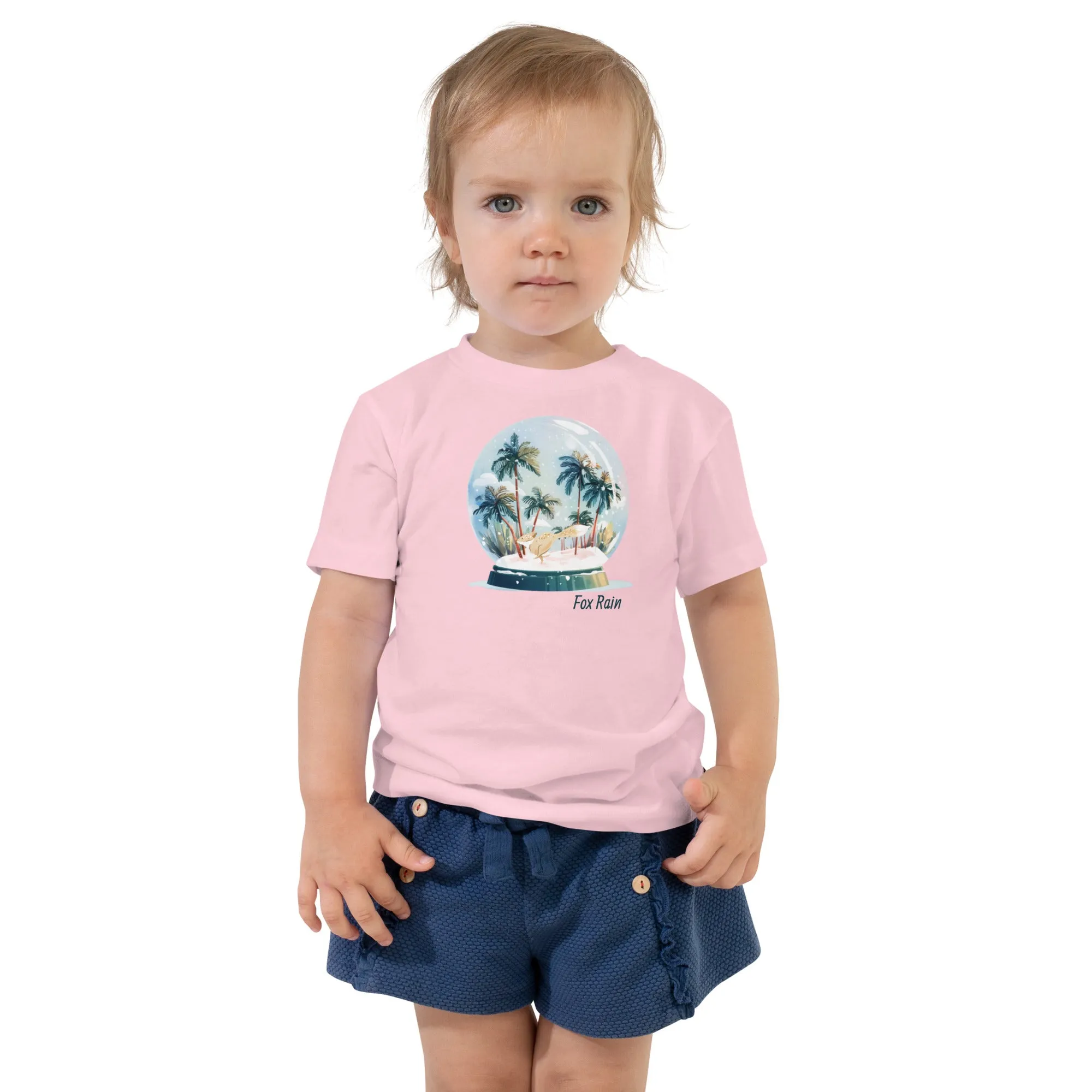 Fox Snow Globe- Toddler Short Sleeve Tee