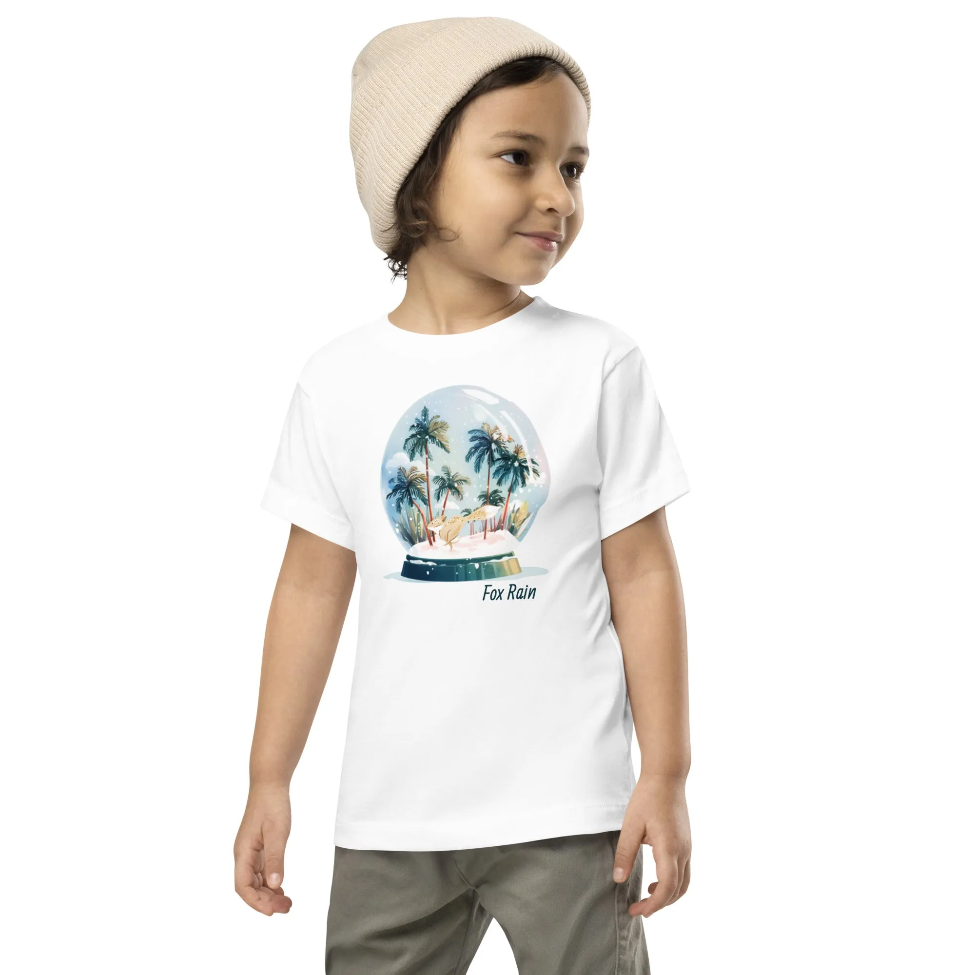 Fox Snow Globe- Toddler Short Sleeve Tee