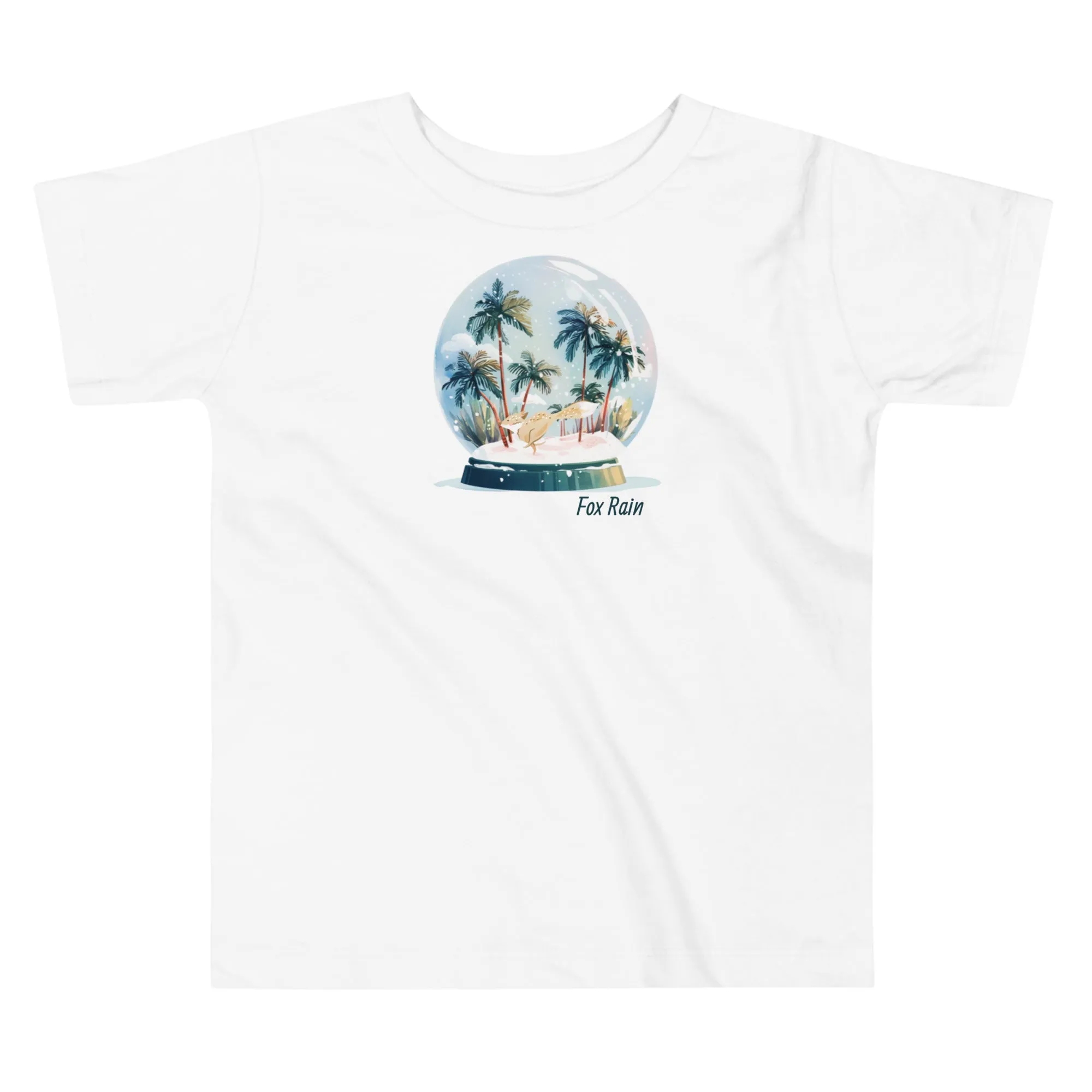 Fox Snow Globe- Toddler Short Sleeve Tee