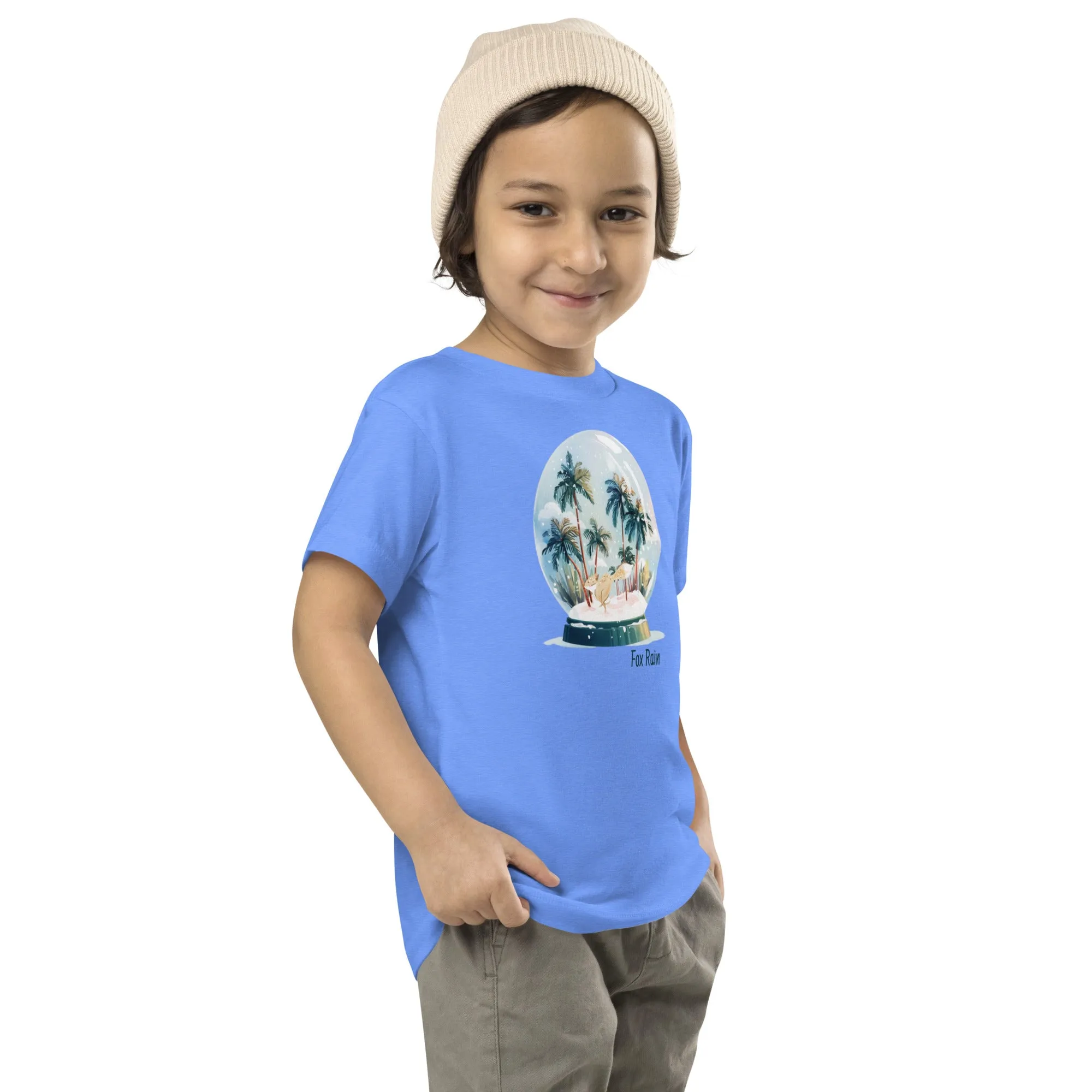 Fox Snow Globe- Toddler Short Sleeve Tee