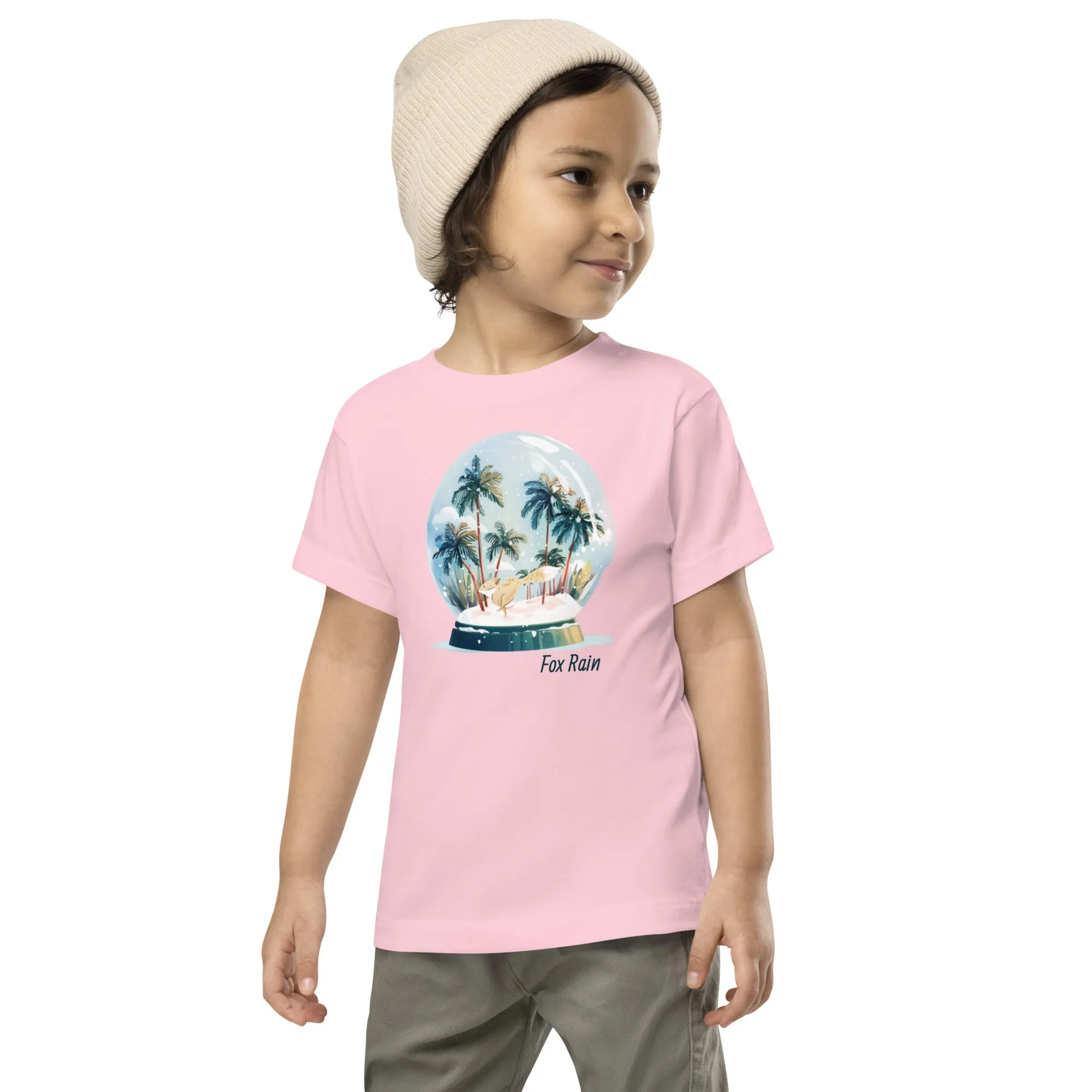 Fox Snow Globe- Toddler Short Sleeve Tee