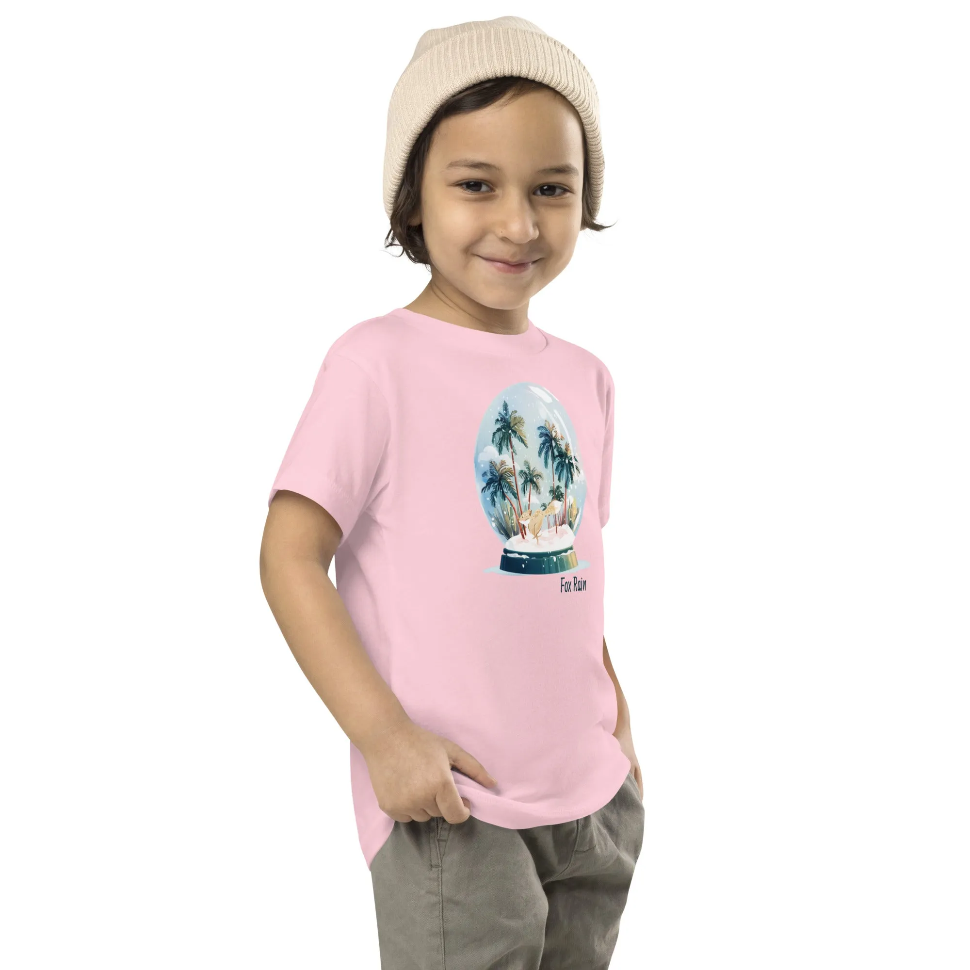 Fox Snow Globe- Toddler Short Sleeve Tee