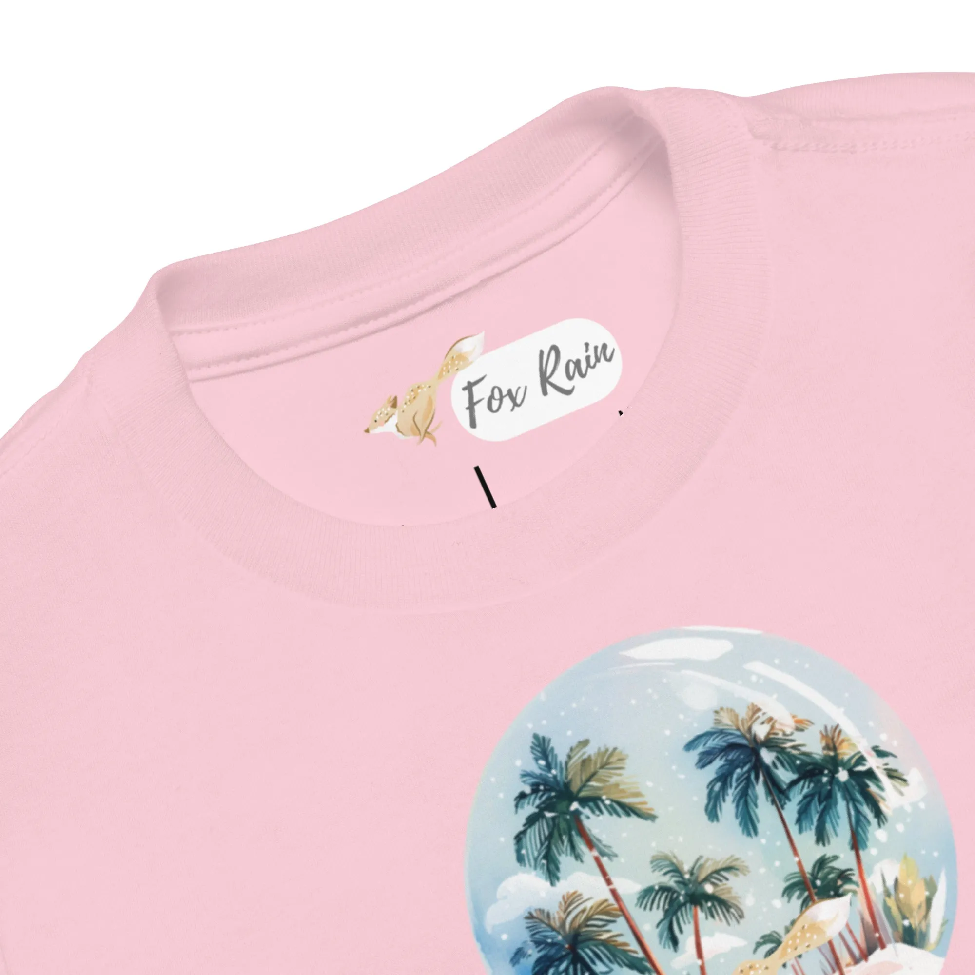 Fox Snow Globe- Toddler Short Sleeve Tee