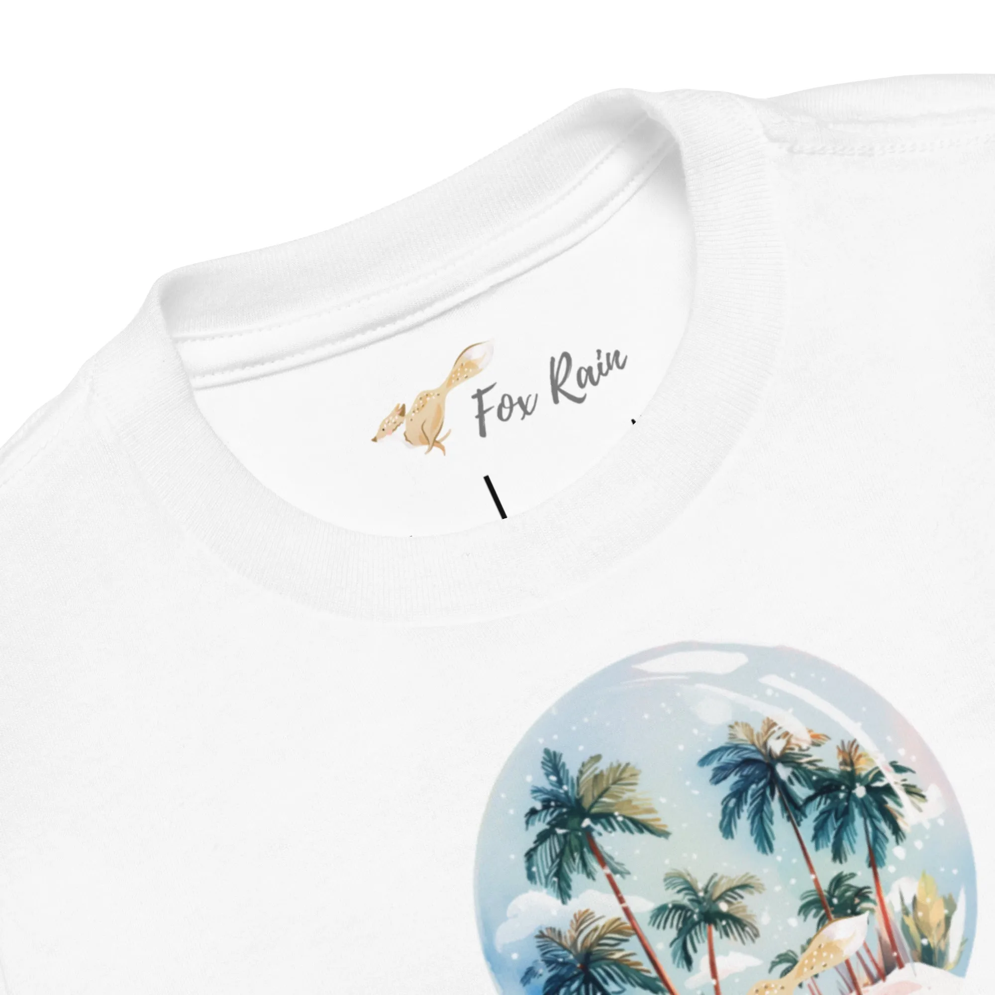 Fox Snow Globe- Toddler Short Sleeve Tee