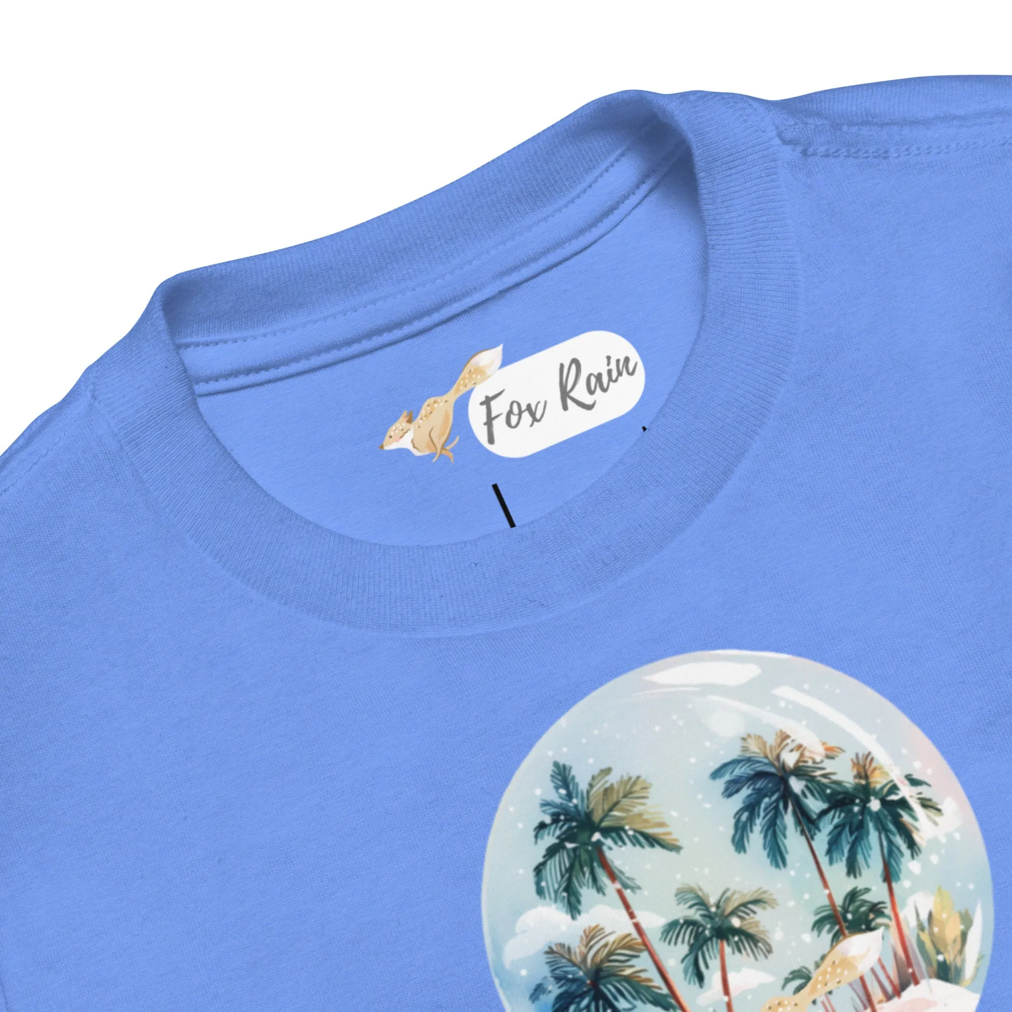 Fox Snow Globe- Toddler Short Sleeve Tee