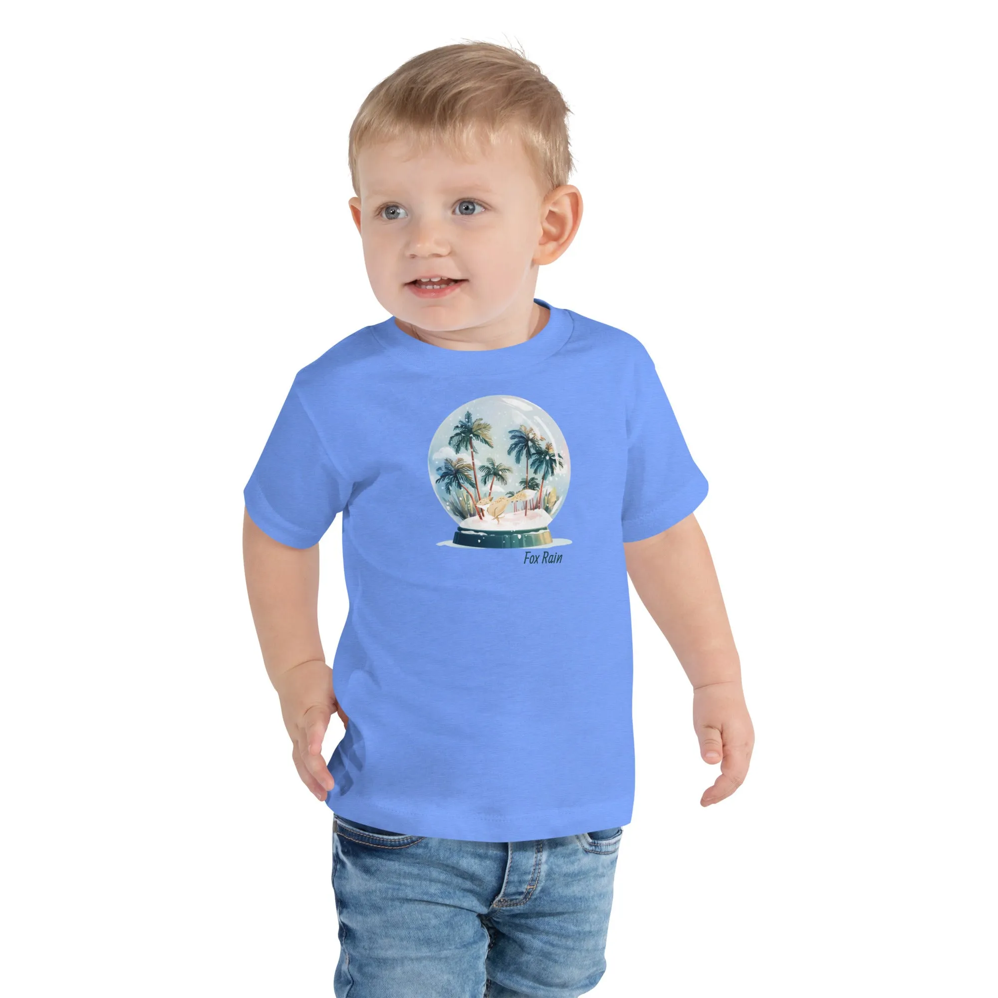 Fox Snow Globe- Toddler Short Sleeve Tee