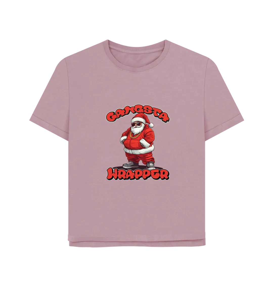 Gangsta Wrapper Women's Relaxed Fit Christmas T-shirt