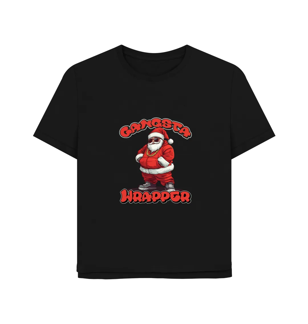 Gangsta Wrapper Women's Relaxed Fit Christmas T-shirt