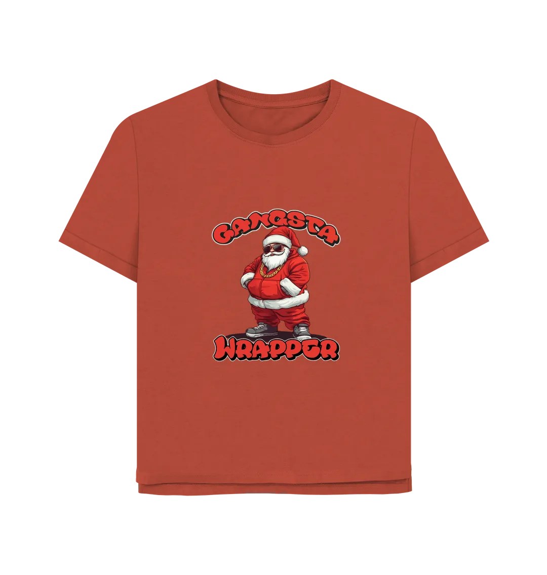 Gangsta Wrapper Women's Relaxed Fit Christmas T-shirt