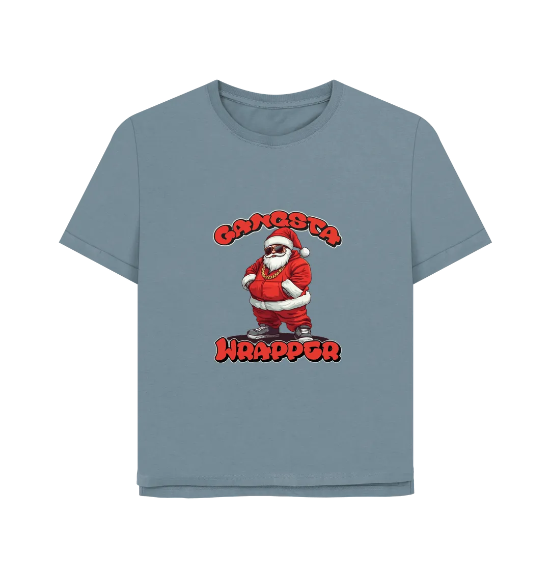 Gangsta Wrapper Women's Relaxed Fit Christmas T-shirt