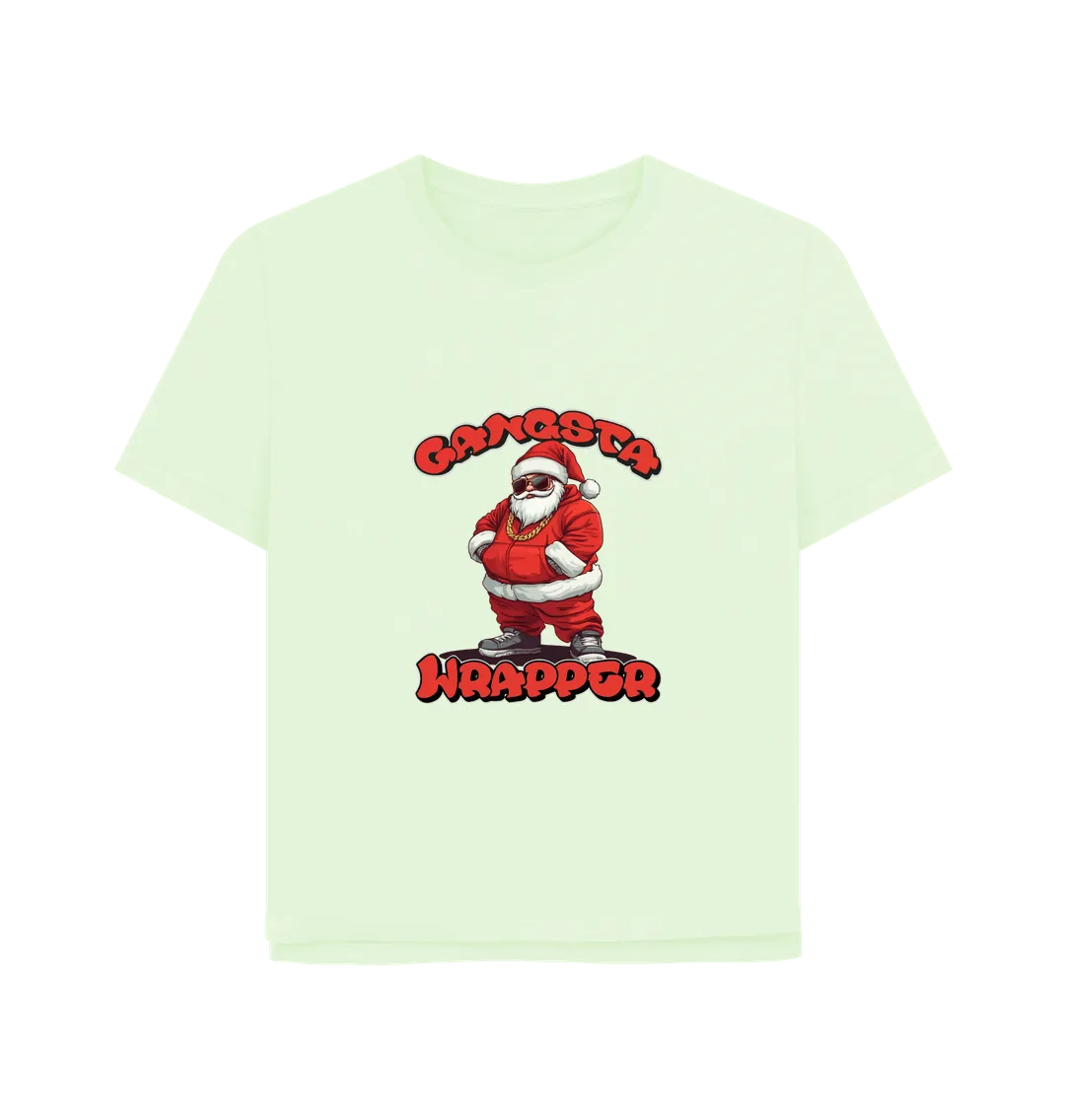 Gangsta Wrapper Women's Relaxed Fit Christmas T-shirt