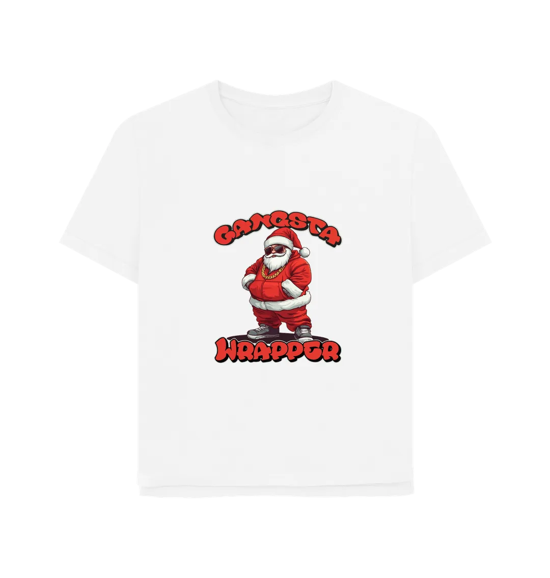 Gangsta Wrapper Women's Relaxed Fit Christmas T-shirt