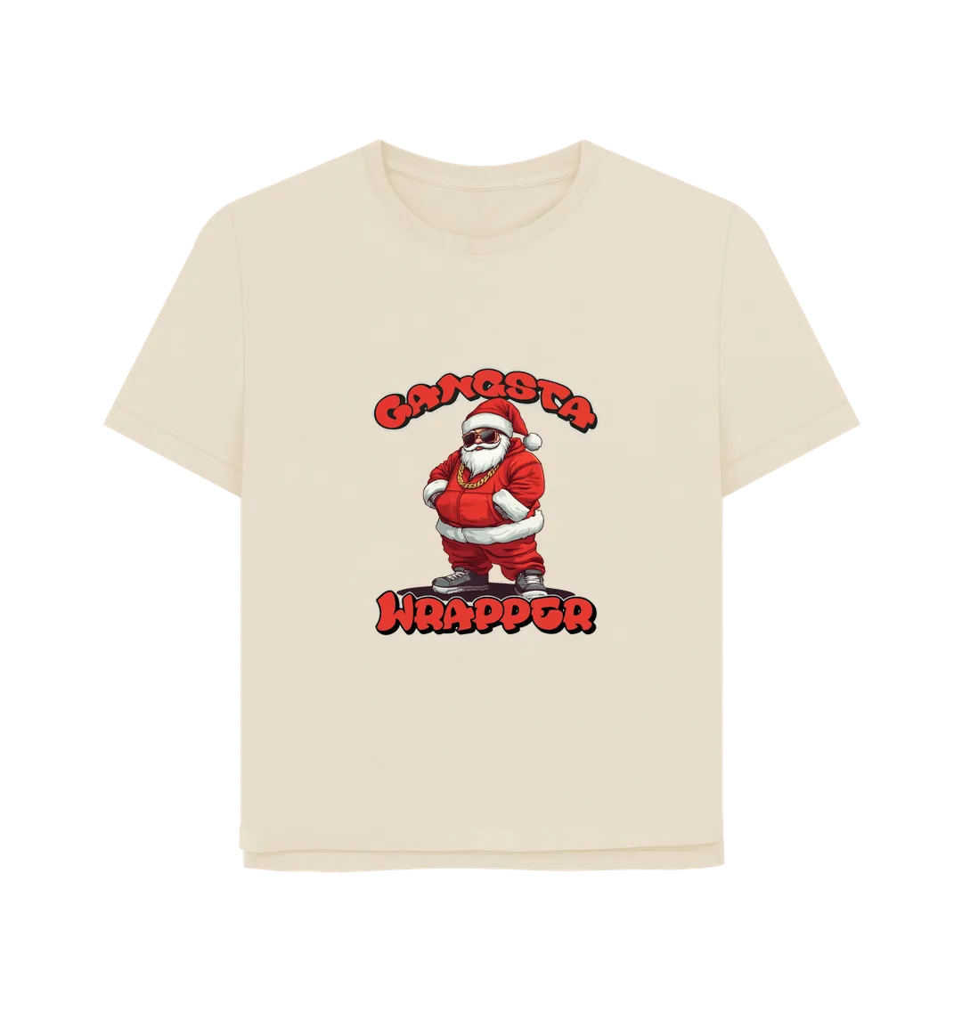 Gangsta Wrapper Women's Relaxed Fit Christmas T-shirt