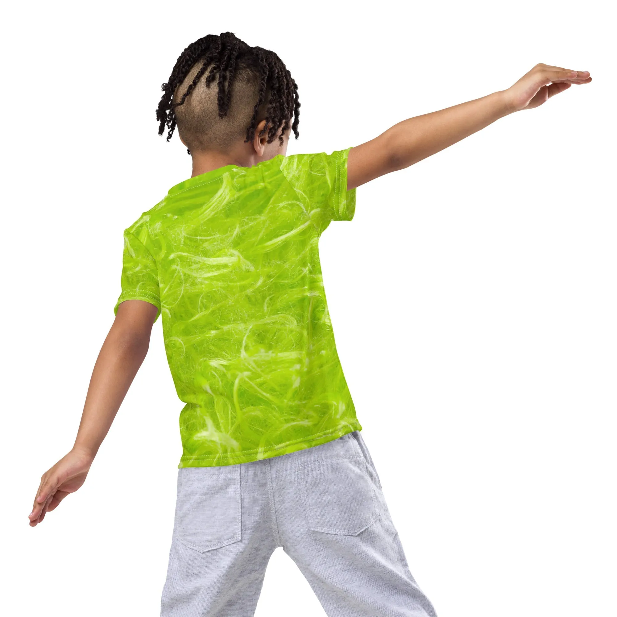 Green guy Kids crew neck t-shirt