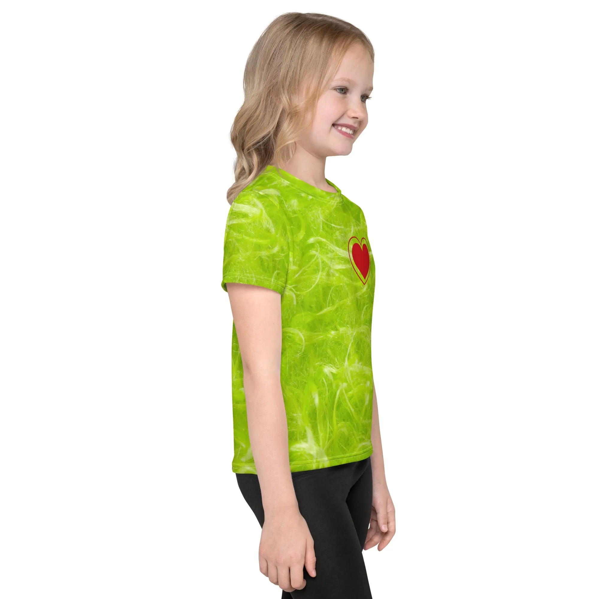 Green guy Kids crew neck t-shirt