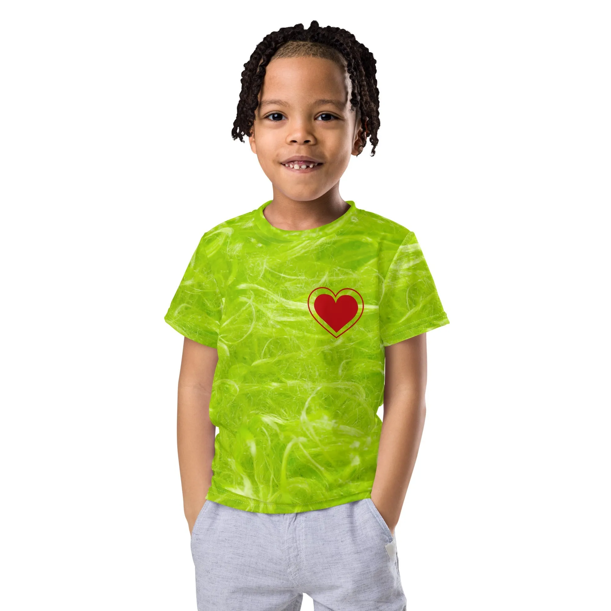 Green guy Kids crew neck t-shirt