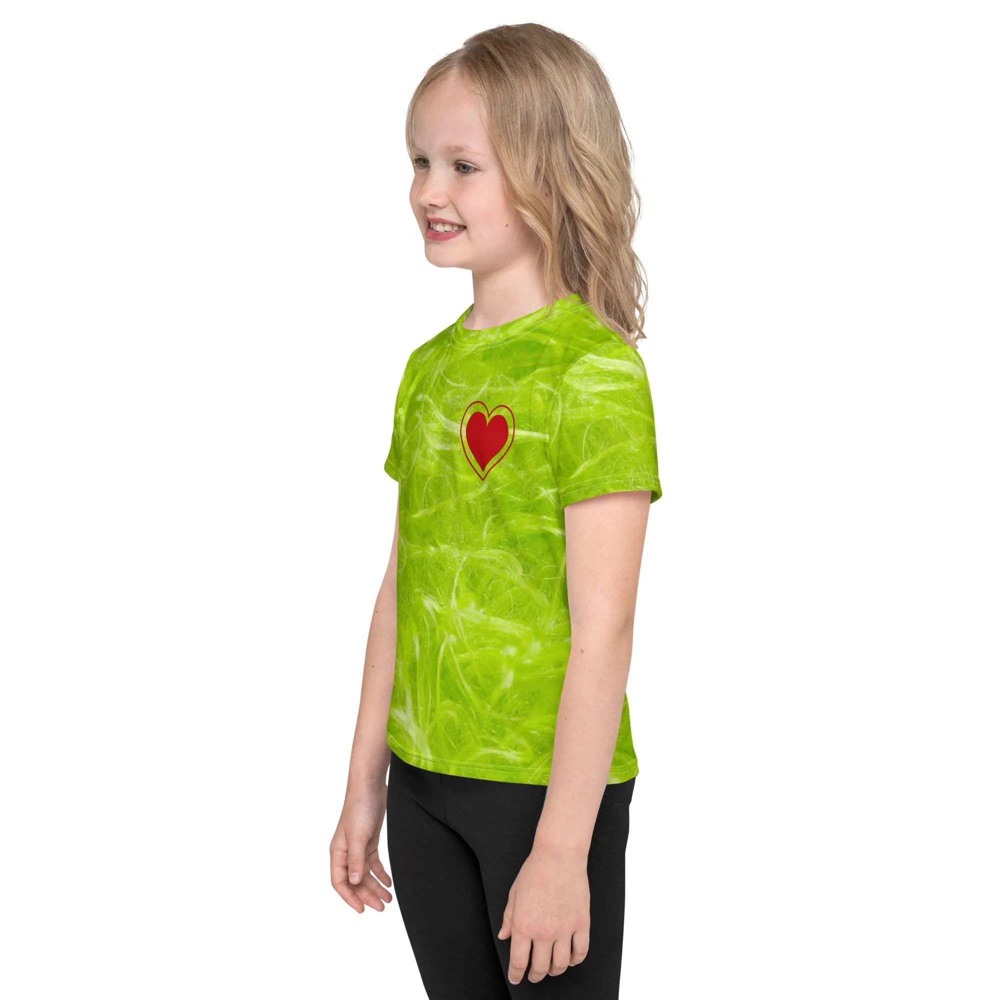 Green guy Kids crew neck t-shirt