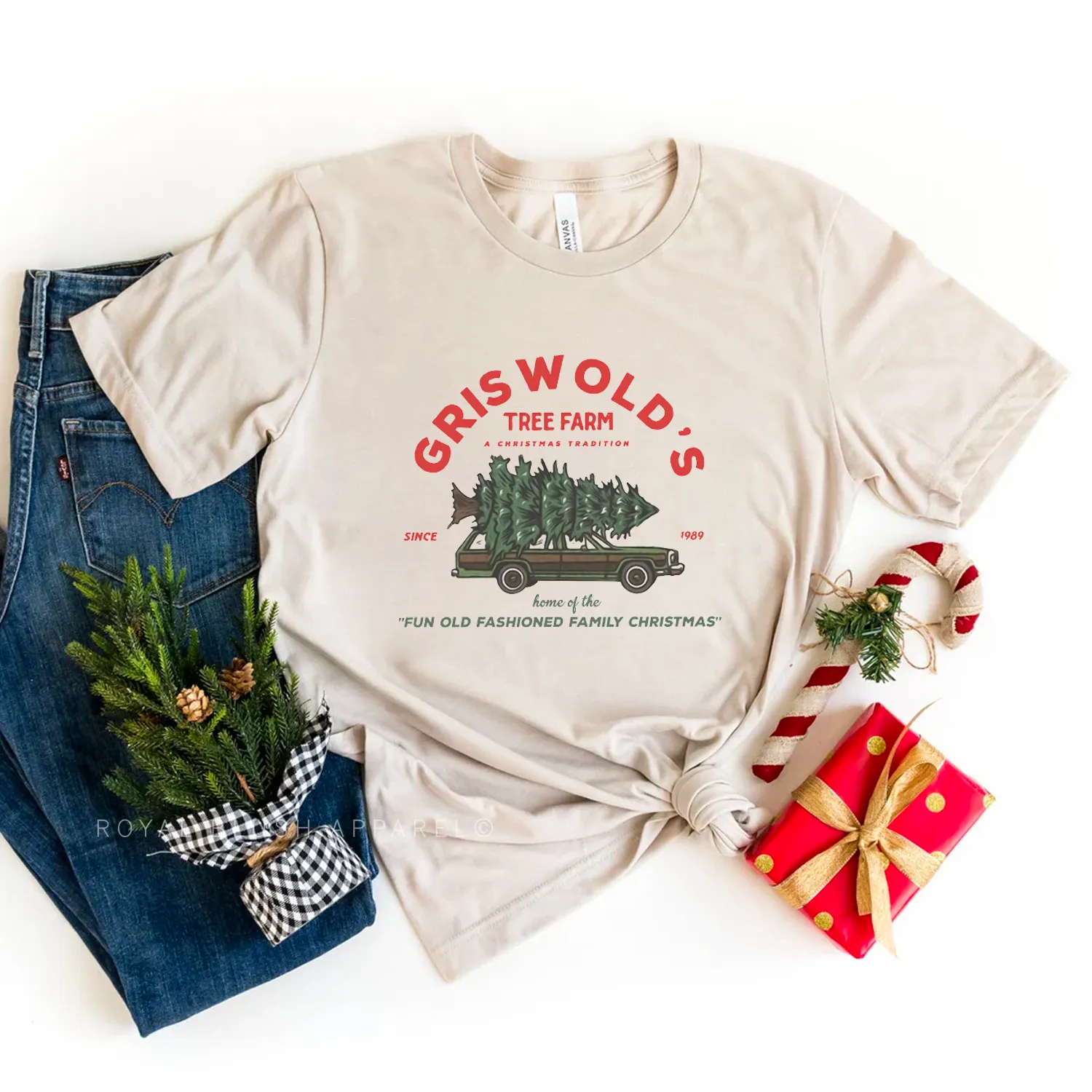 Griswold's Fun Old Fashioned Family Christmas Relaxed Unisex T-shirt