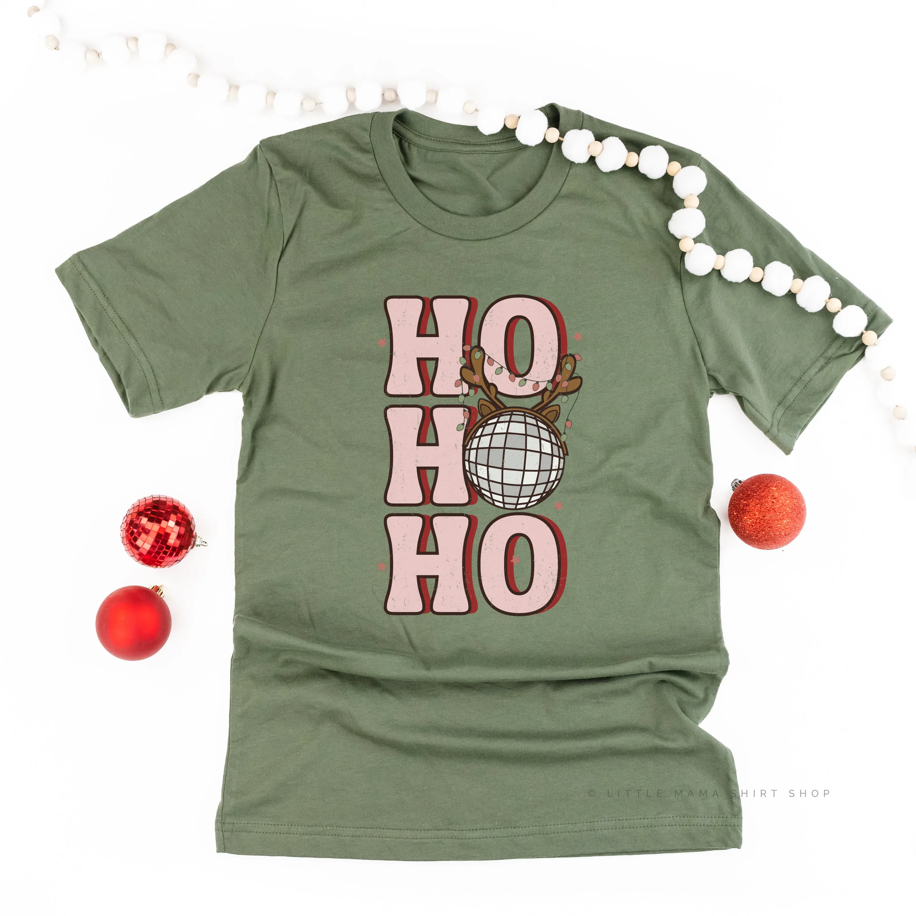 Ho Ho Ho - Disco Ball - Unisex Tee