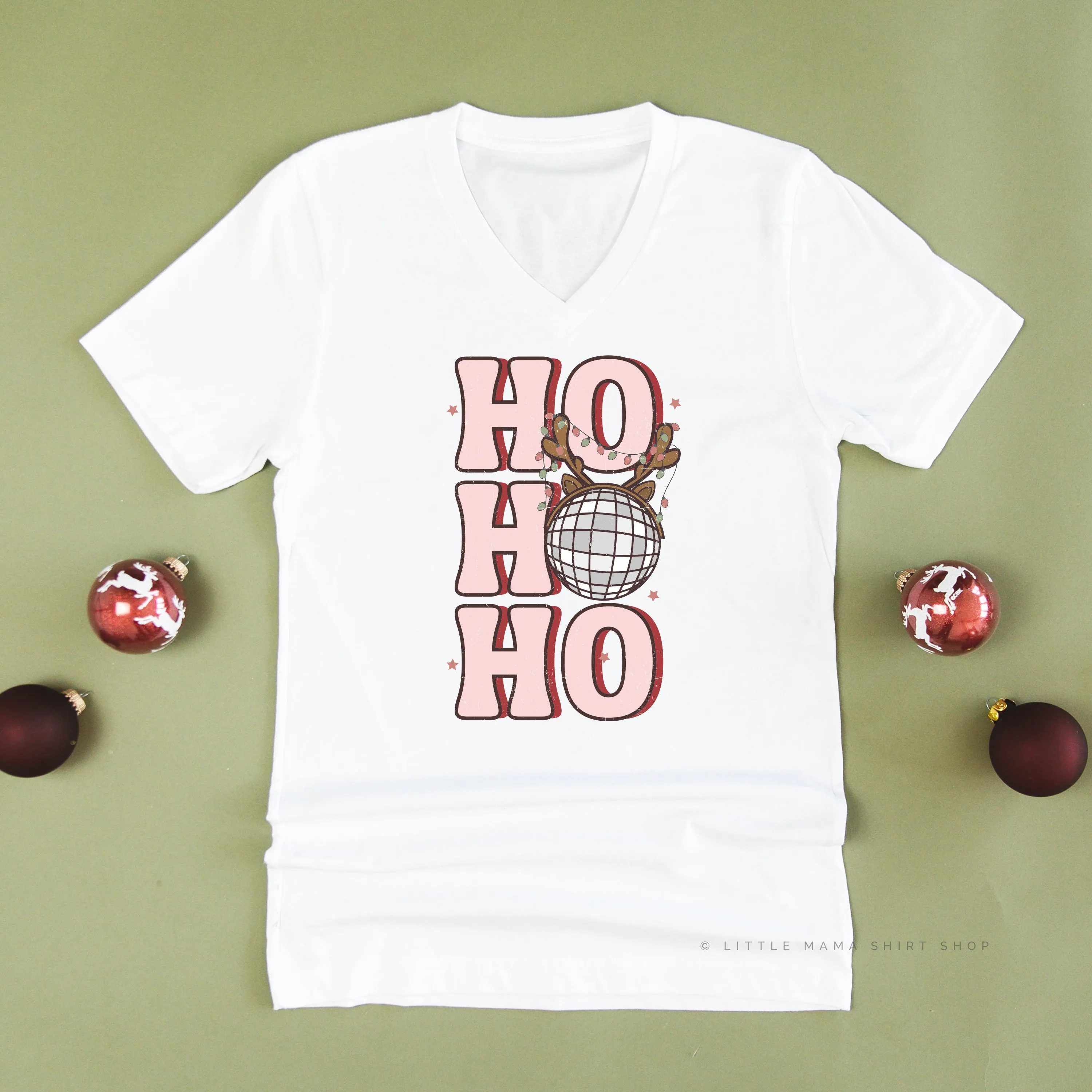 Ho Ho Ho - Disco Ball - Unisex Tee