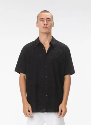 Holiday Shirt Black Leopard