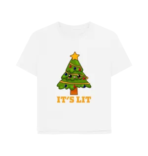 It's Lit Women's Relaxed Fit Christmas T-shirt