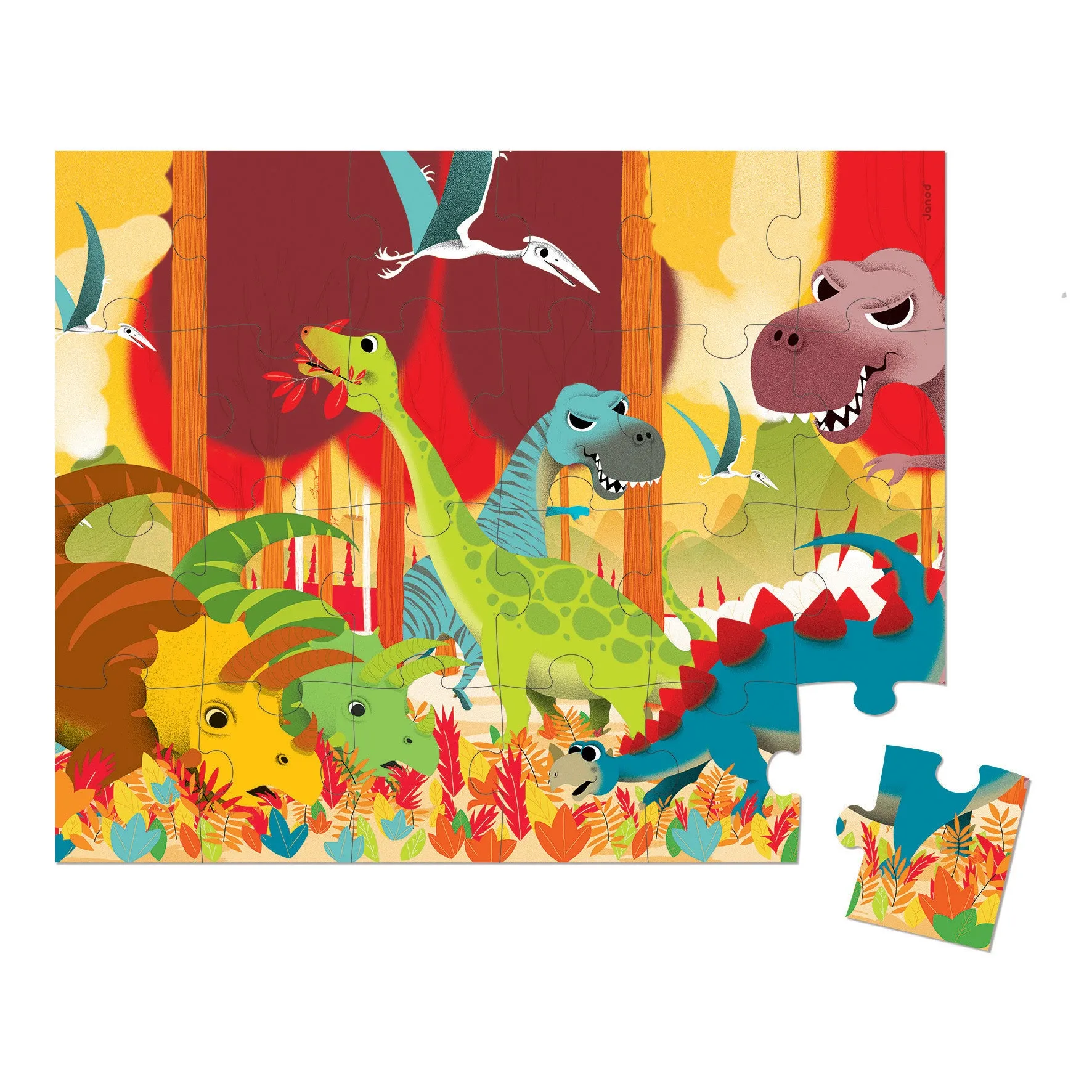 Janod Hat Boxed Dinosaurs Puzzle