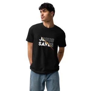 Jesus Saves Graphics Men Staple Eco T-shirt