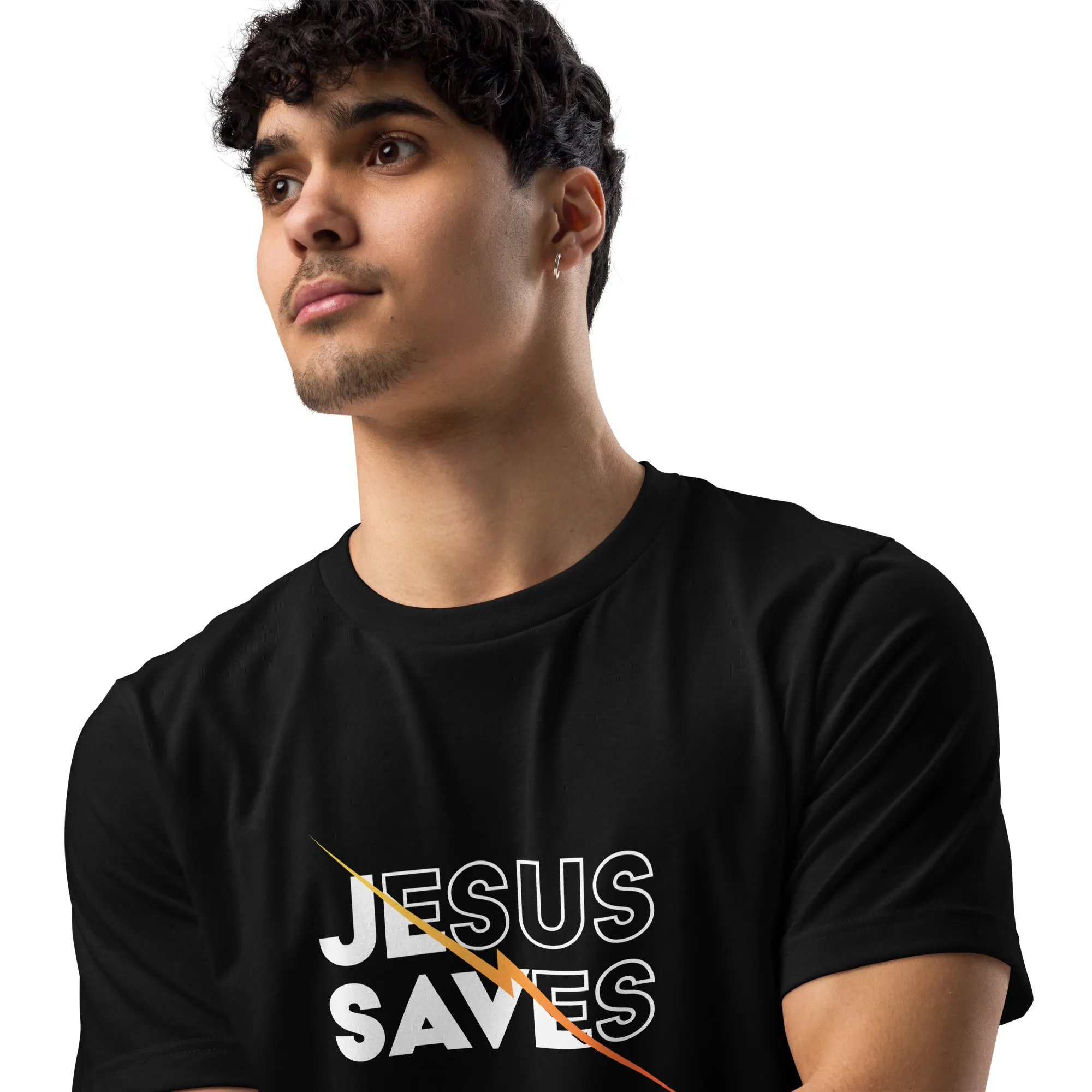 Jesus Saves Graphics Men Staple Eco T-shirt