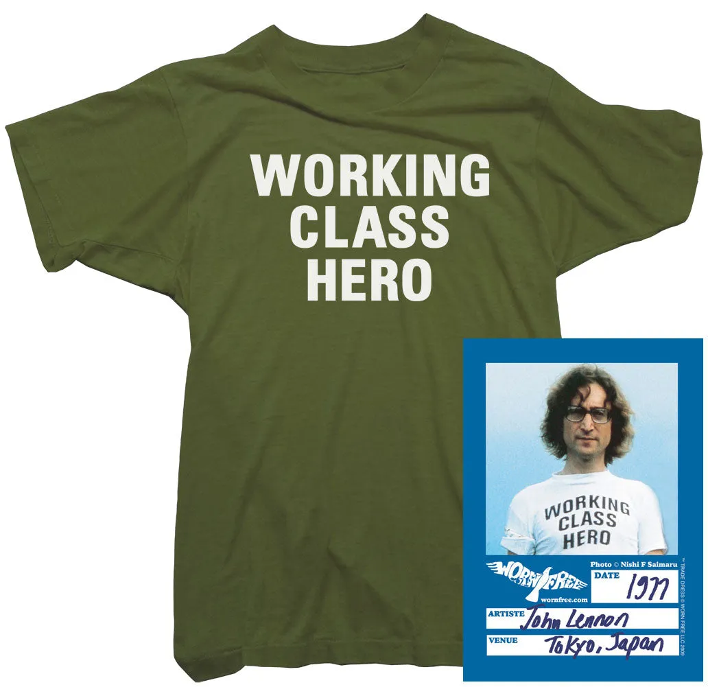 John Lennon T-Shirt - Working Class Hero Tee worn by John Lennon