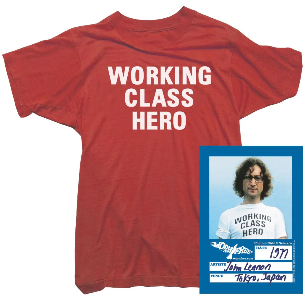 John Lennon T-Shirt - Working Class Hero Tee worn by John Lennon