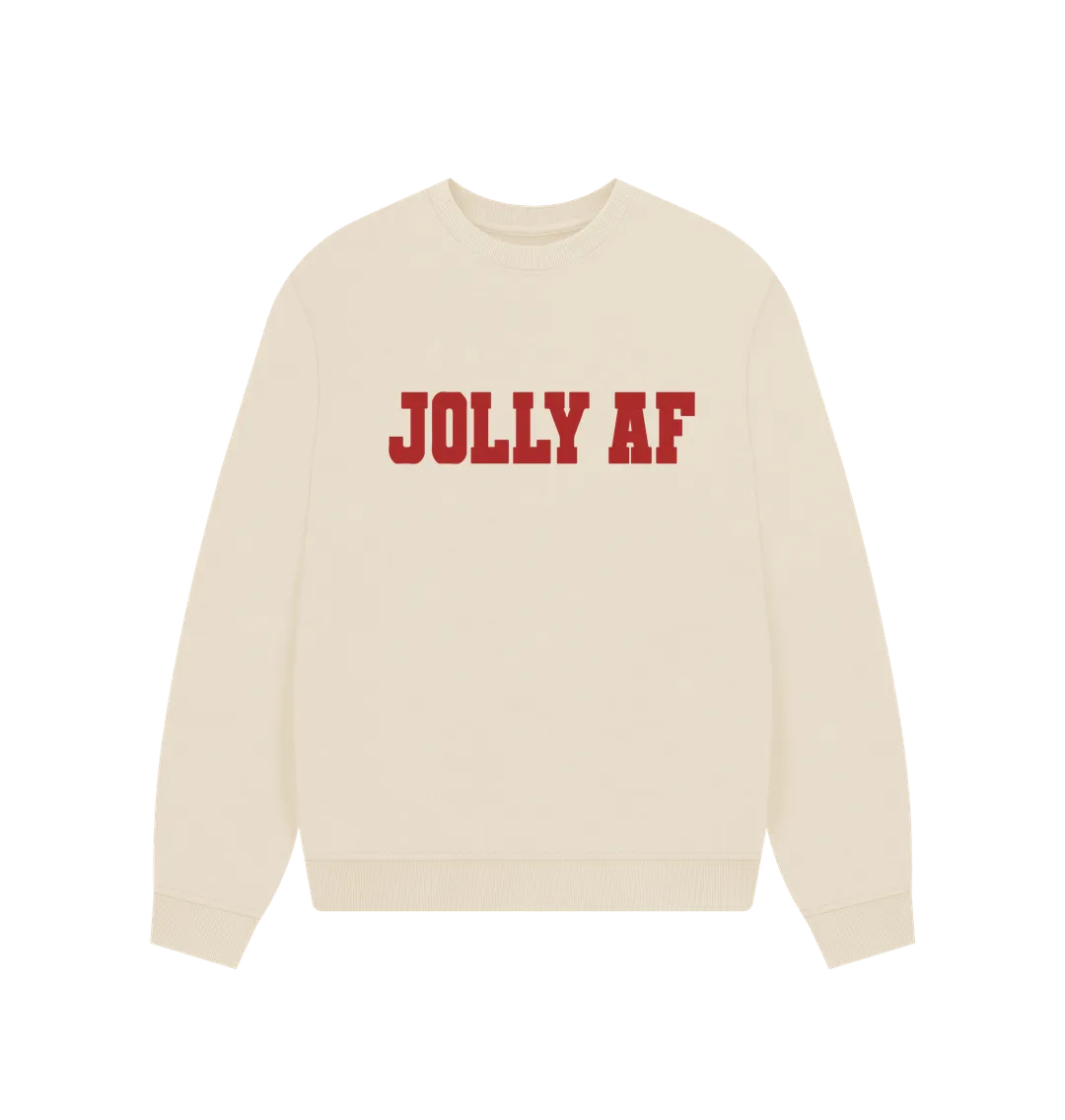 Jolly AF Women's Oversized Christmas Jumper