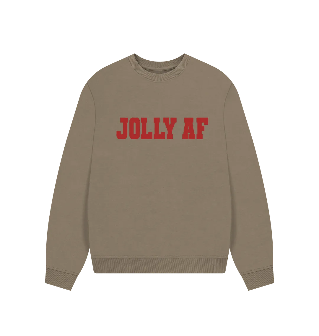 Jolly AF Women's Oversized Christmas Jumper