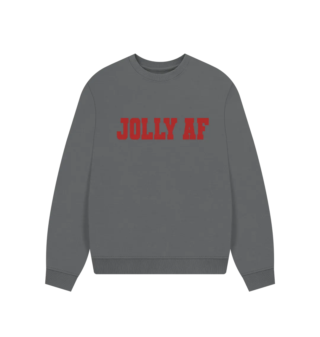 Jolly AF Women's Oversized Christmas Jumper