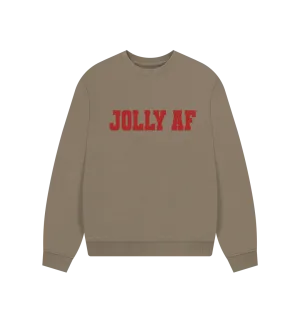 Jolly AF Women's Oversized Christmas Jumper