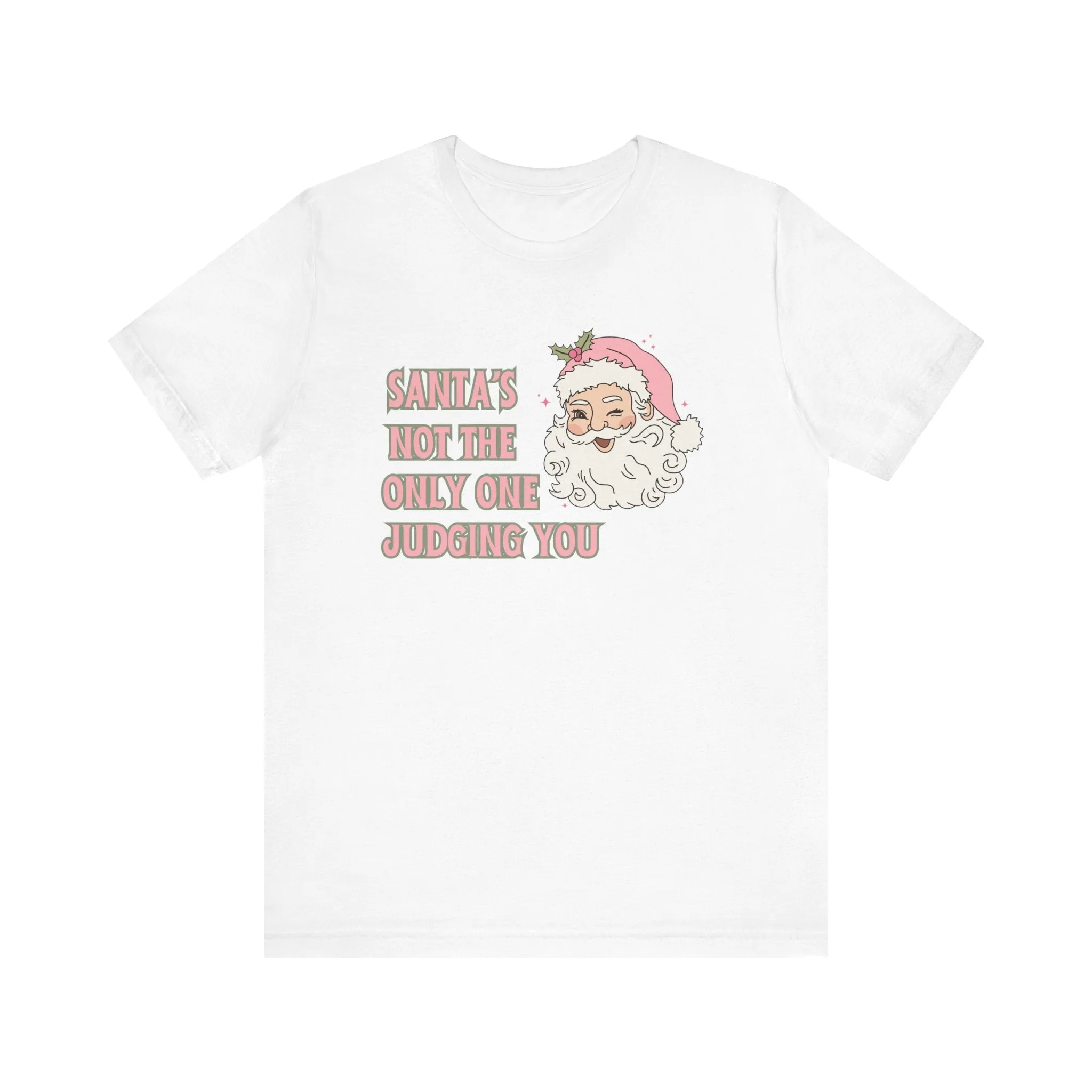 Judging You Christmas Tee | Holiday Humor Unisex Jersey Short Sleeve Tee | Christmas Party Apparel