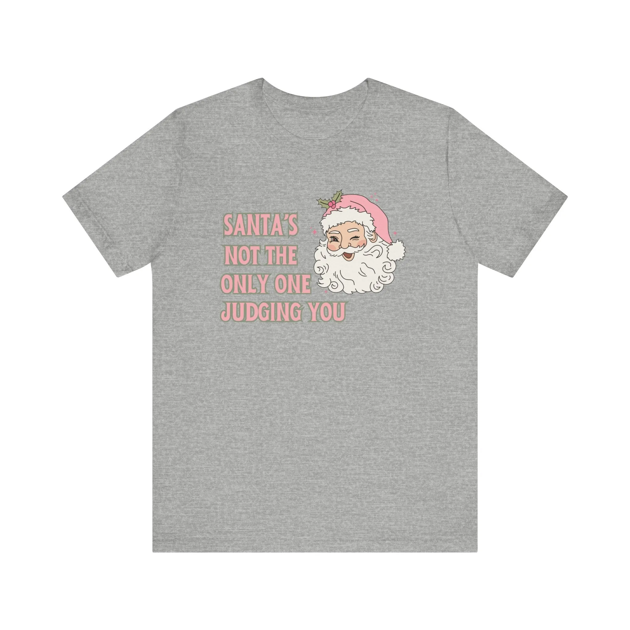 Judging You Christmas Tee | Holiday Humor Unisex Jersey Short Sleeve Tee | Christmas Party Apparel