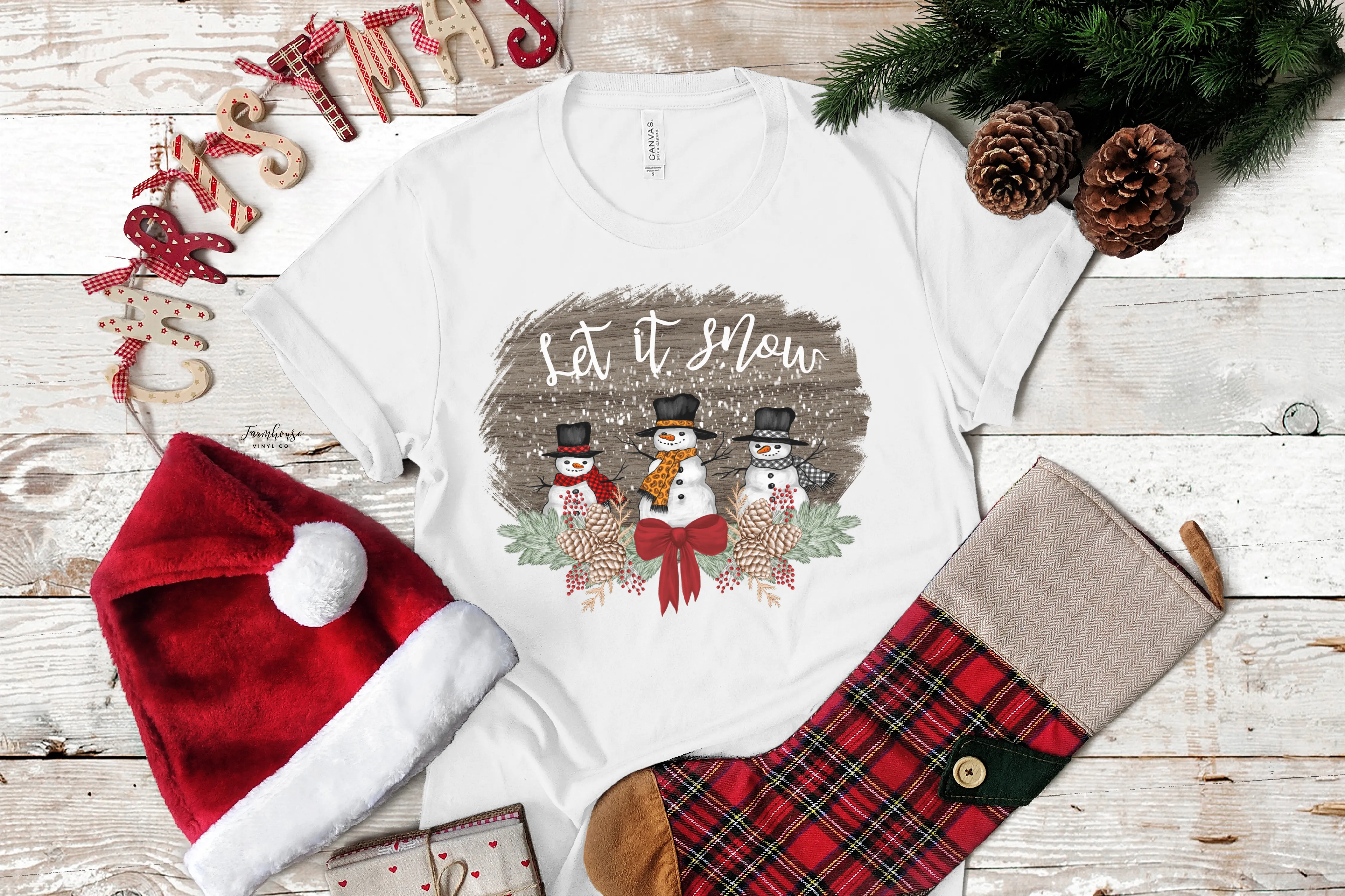 Let It Snow Snowman Shirt