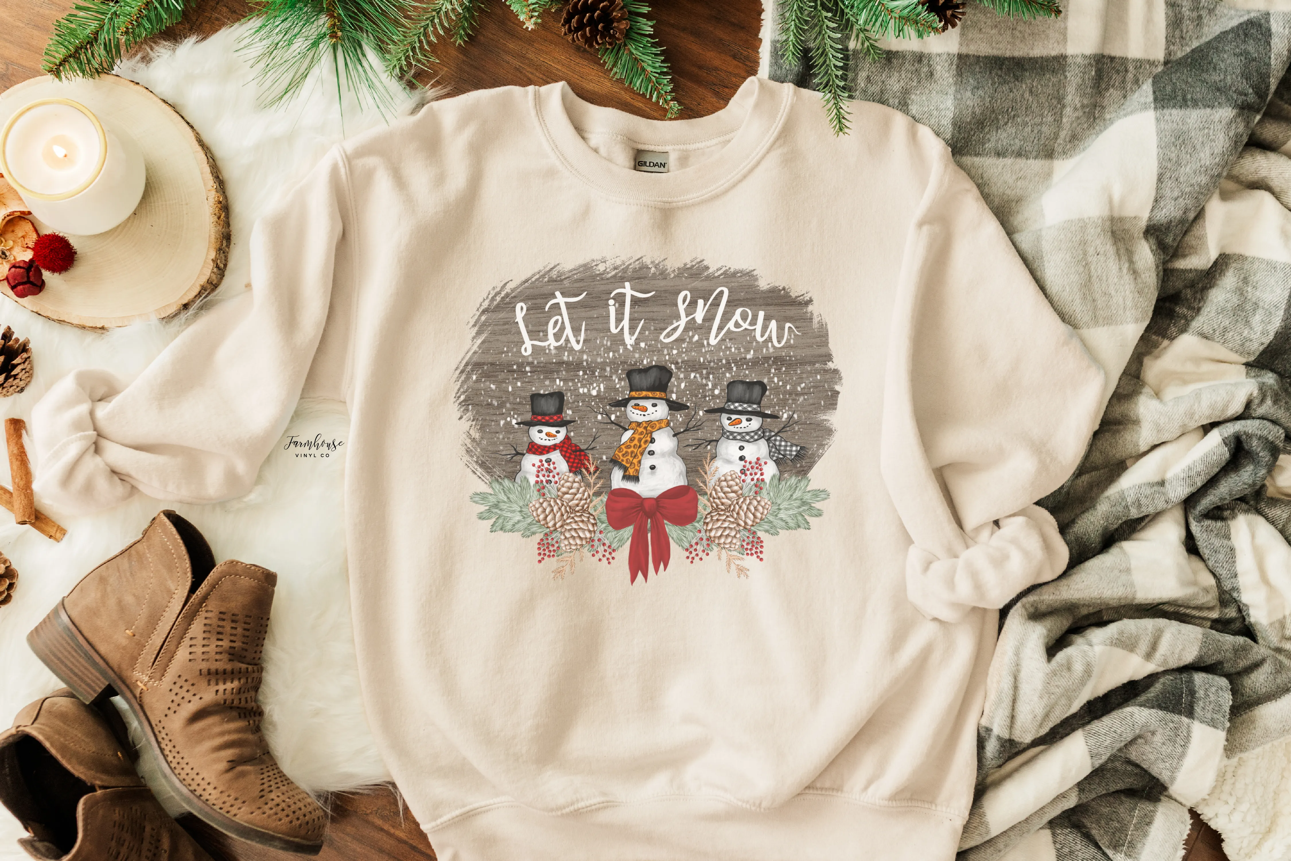 Let It Snow Snowman Shirt