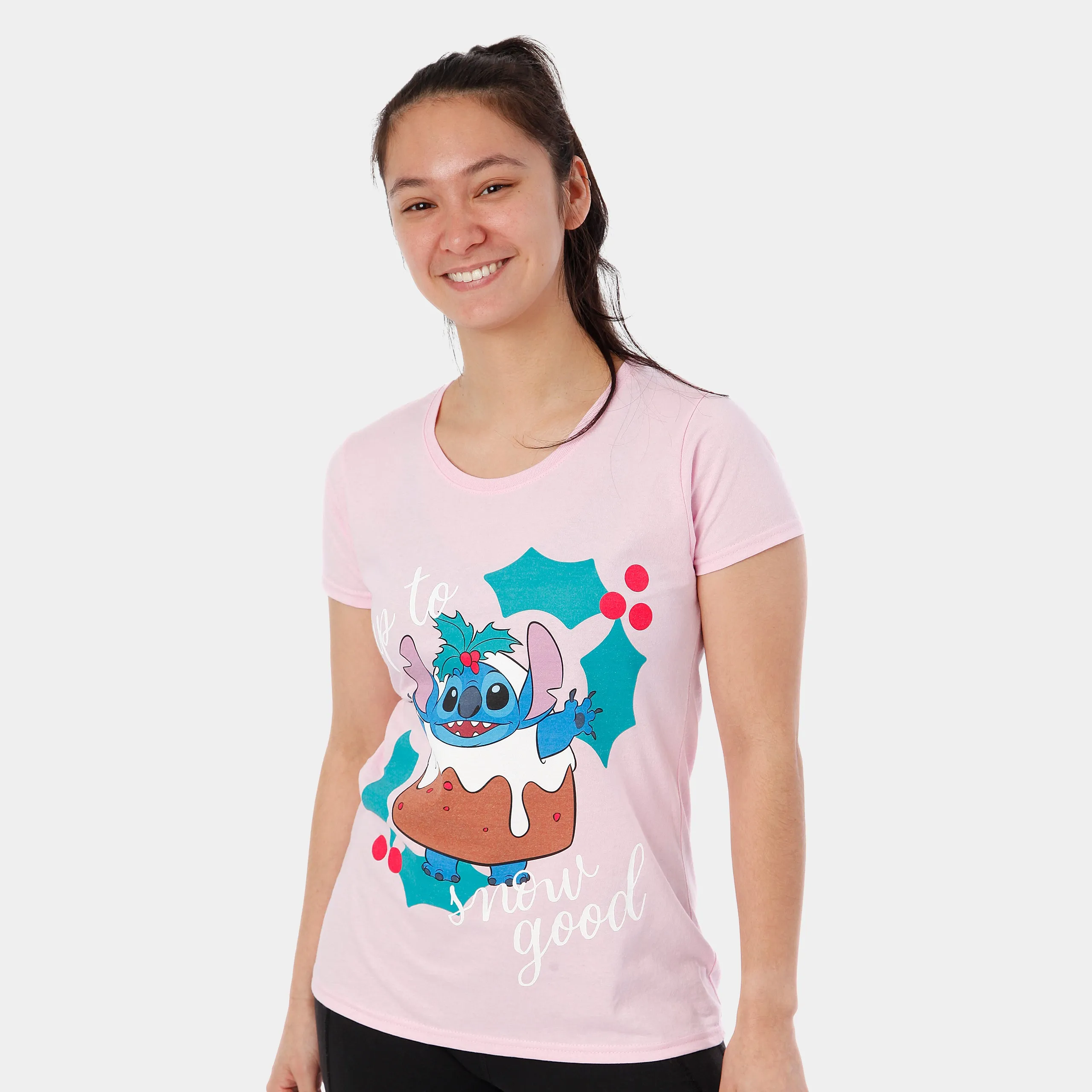 Lilo and Stitch Christmas T-Shirt for Women