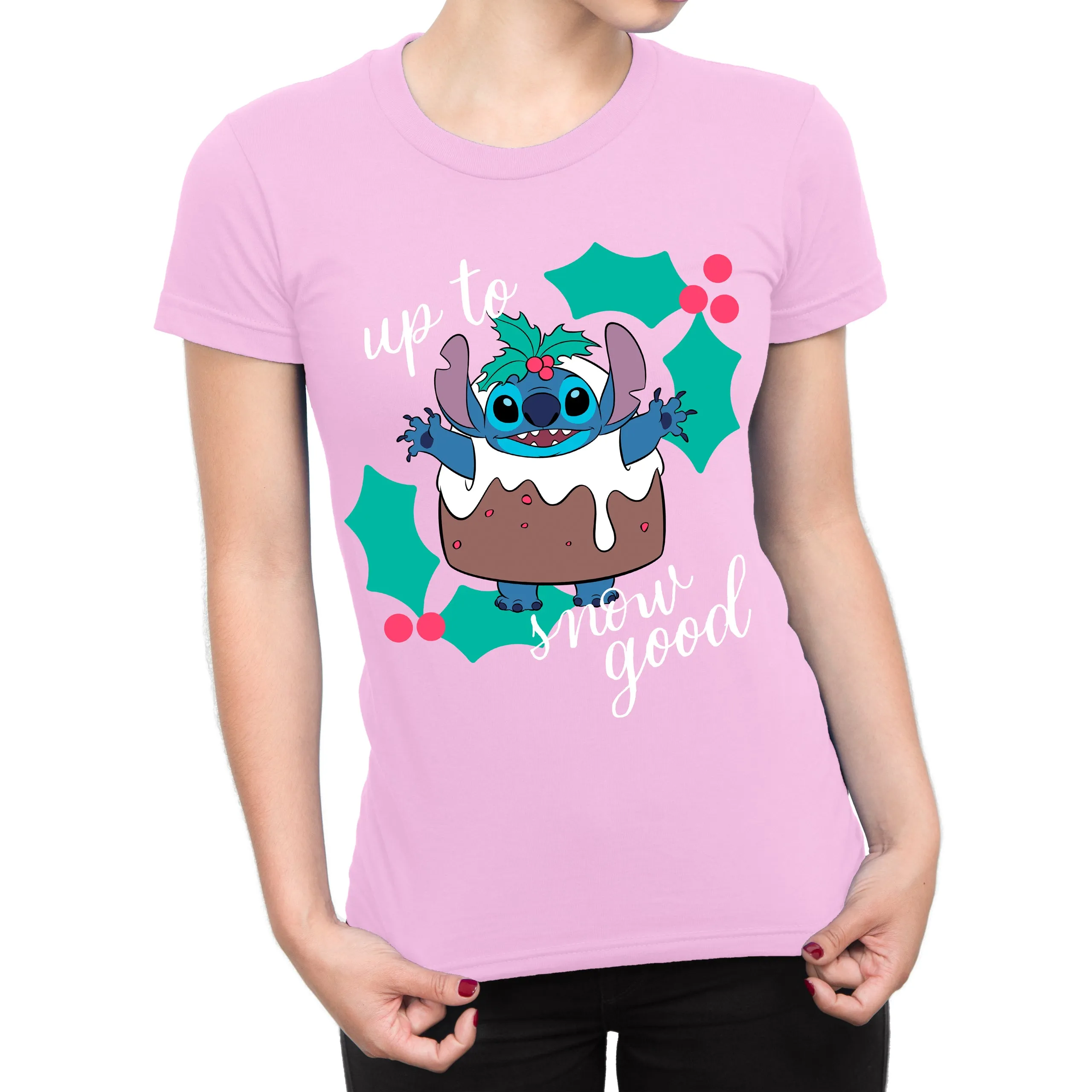 Lilo and Stitch Christmas T-Shirt for Women