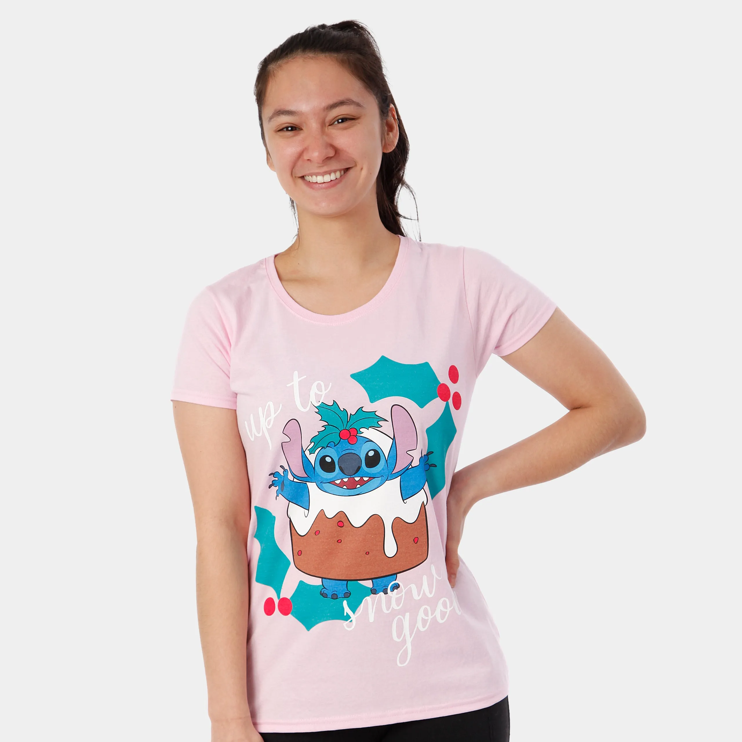 Lilo and Stitch Christmas T-Shirt for Women