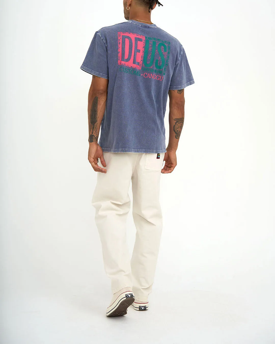 LINE UP TEE - BLUE RIBBON