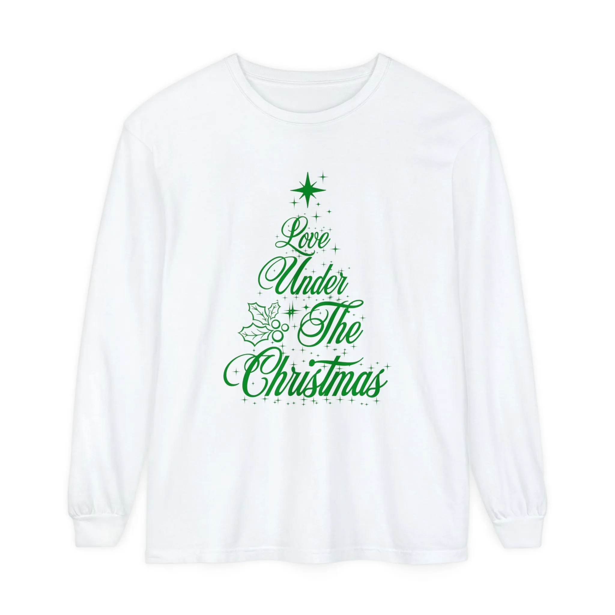 Love Under The Christmas Tree Long Sleeve T-Shirt | Designed in Italy by Elisa Savoia | Giada Valenti Collection