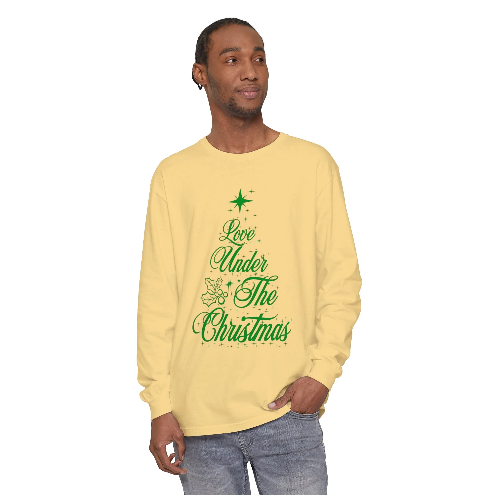 Love Under The Christmas Tree Long Sleeve T-Shirt | Designed in Italy by Elisa Savoia | Giada Valenti Collection