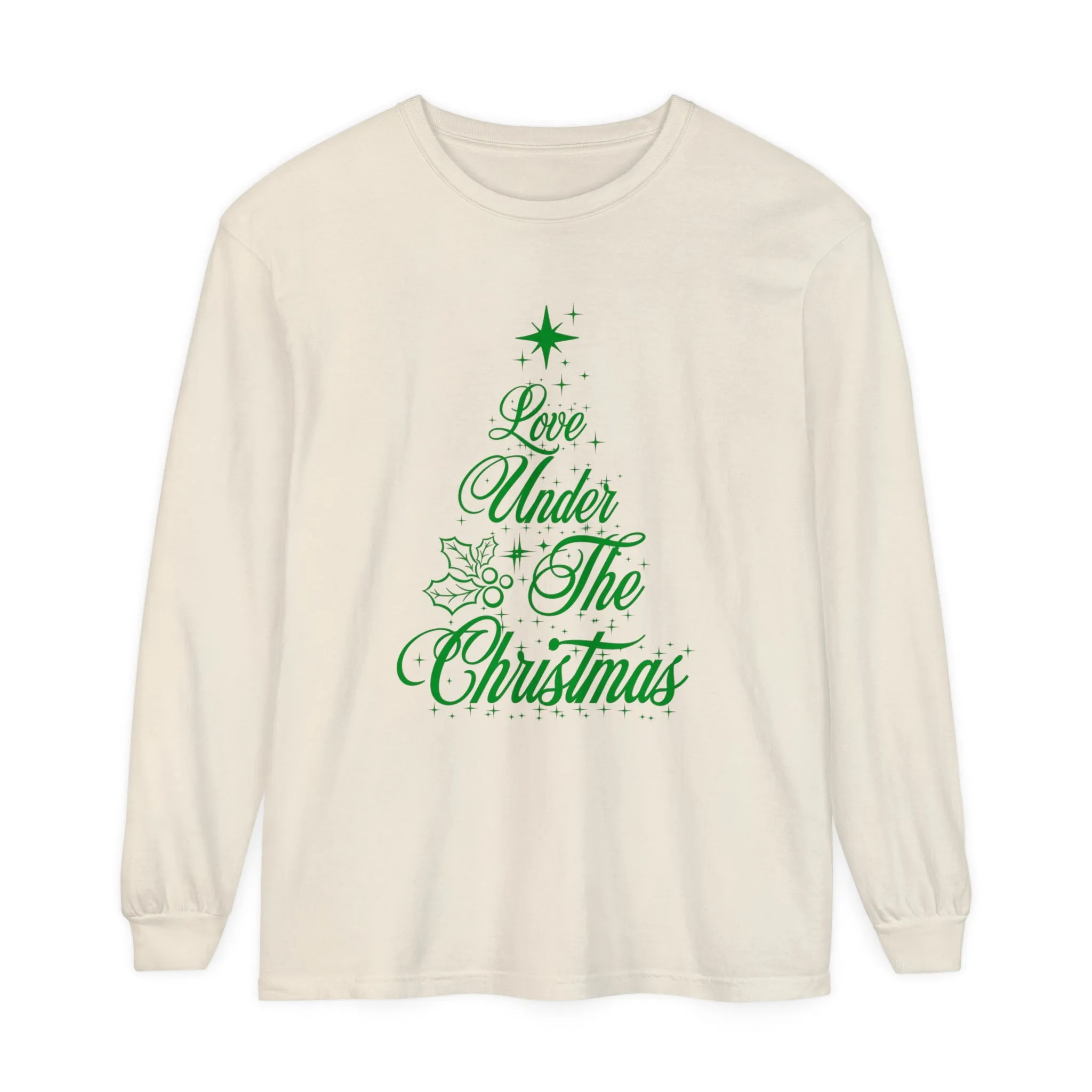 Love Under The Christmas Tree Long Sleeve T-Shirt | Designed in Italy by Elisa Savoia | Giada Valenti Collection