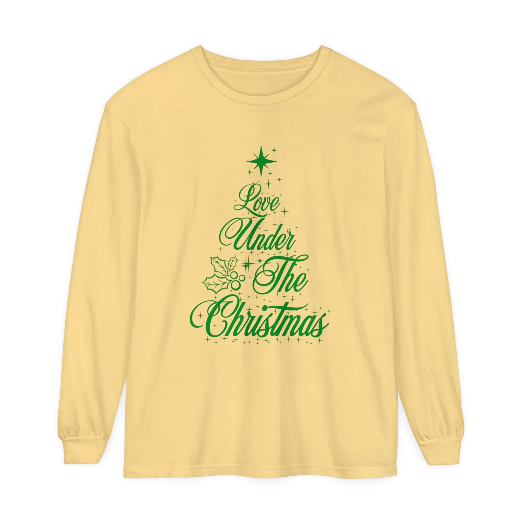 Love Under The Christmas Tree Long Sleeve T-Shirt | Designed in Italy by Elisa Savoia | Giada Valenti Collection