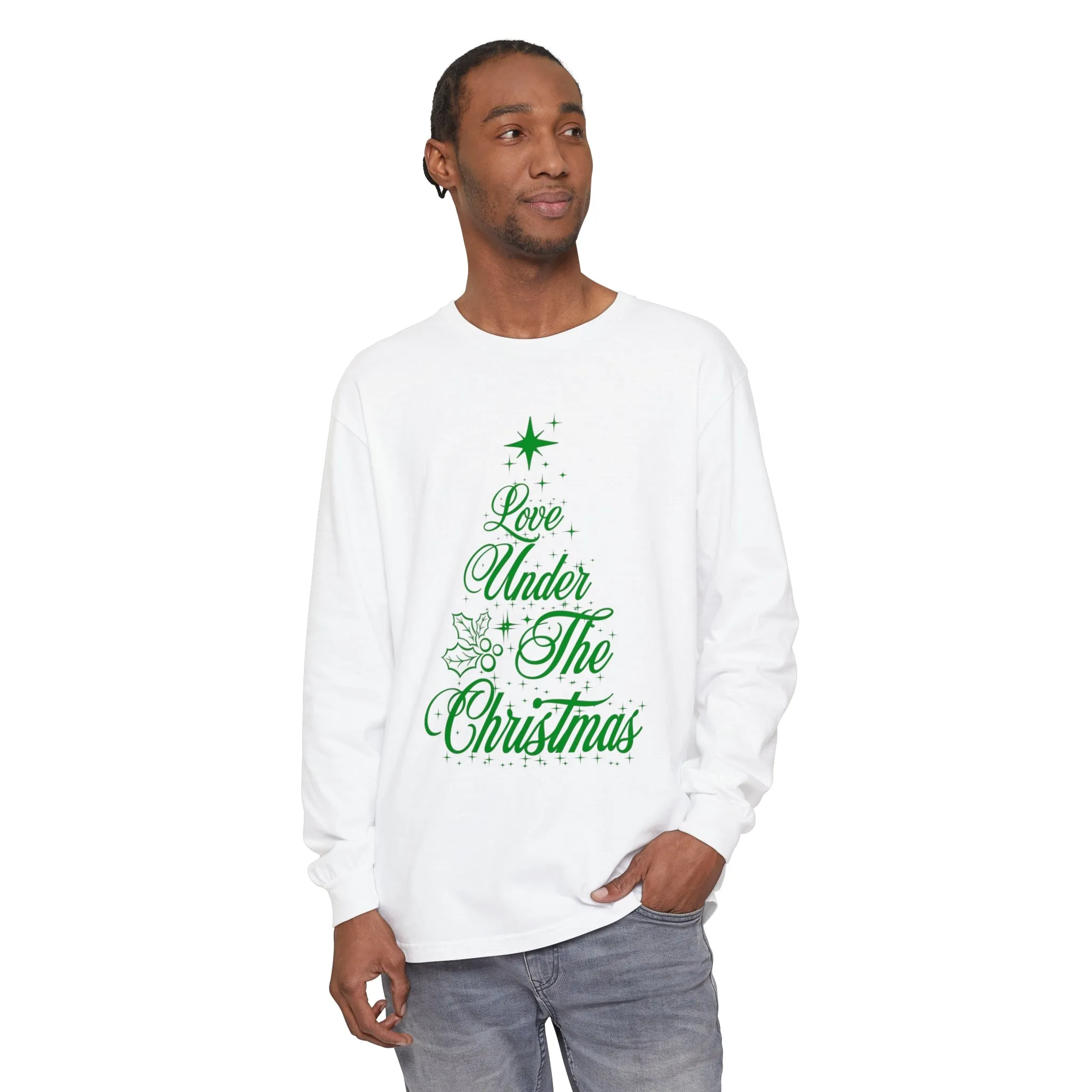 Love Under The Christmas Tree Long Sleeve T-Shirt | Designed in Italy by Elisa Savoia | Giada Valenti Collection