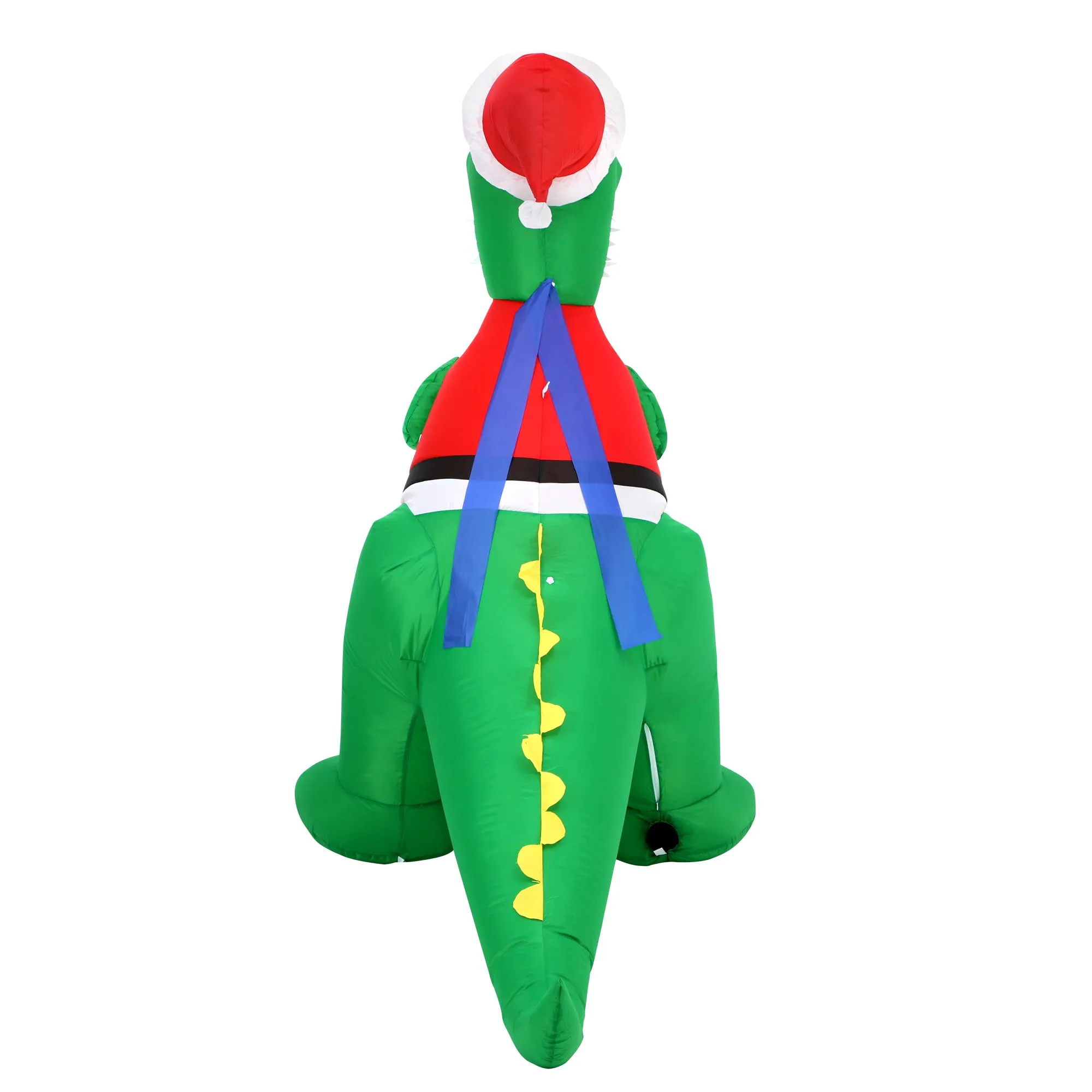 Mazam Christmas Inflatable Dinosaur 1.8M Xmas LED Lights Outdoor Decoration